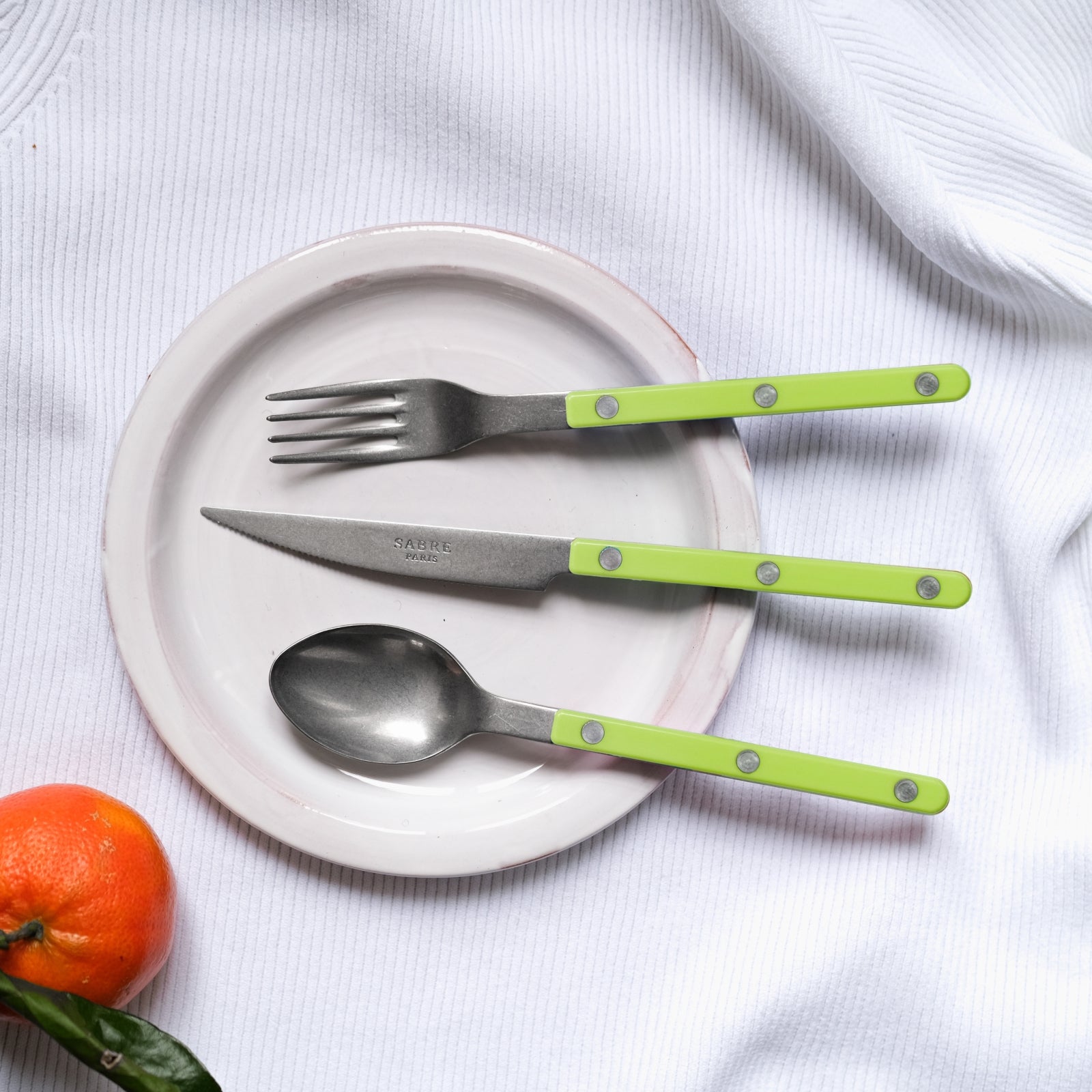 Bistrot Vintage Solid, Lime - Salad fork