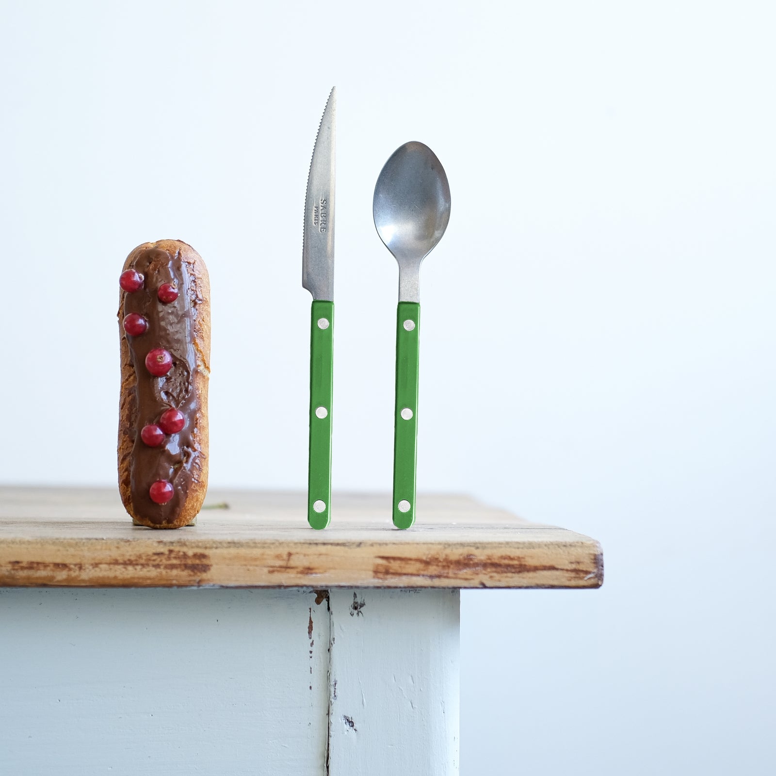 Bistrot Vintage Solid, Green - Dessert knife