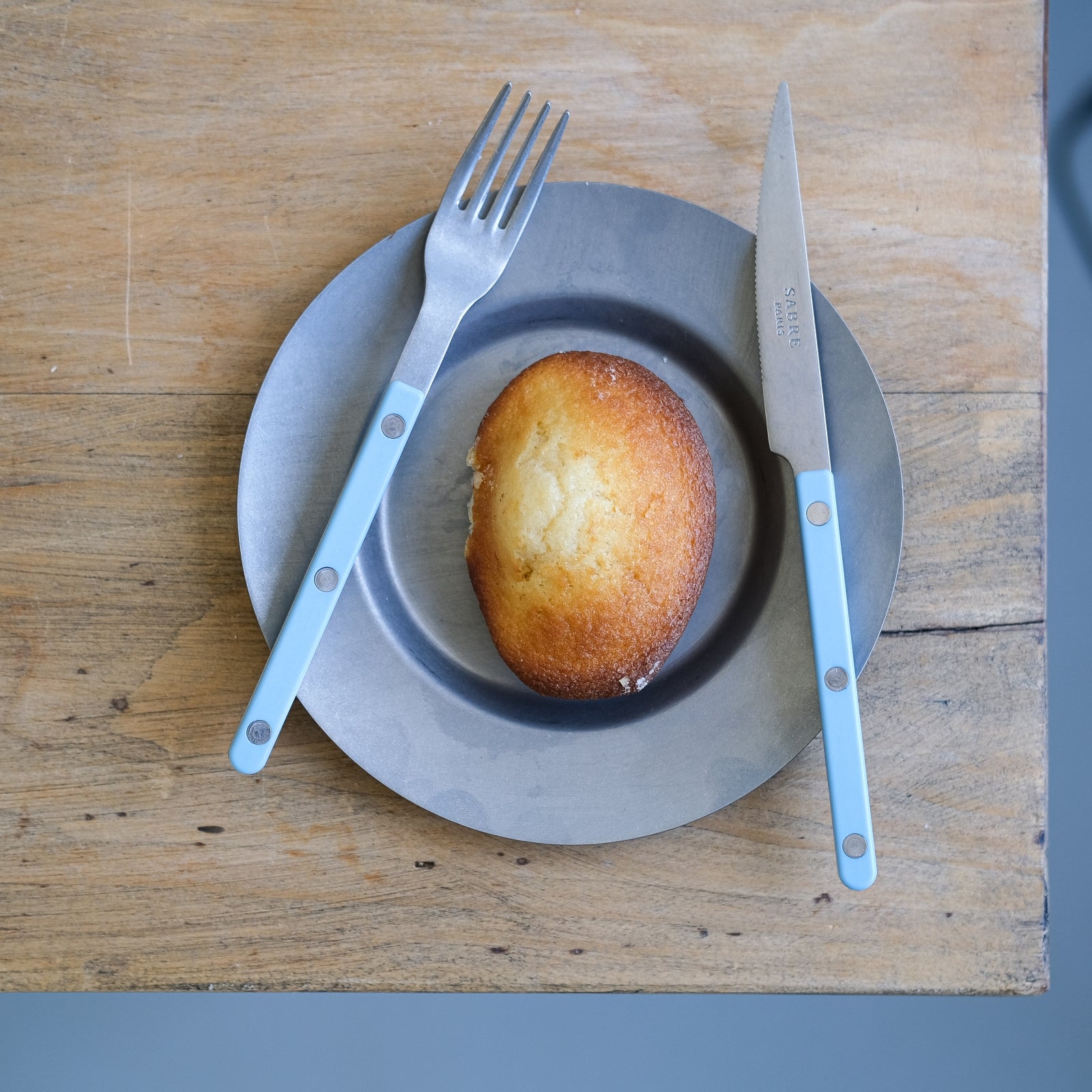 Bistrot Vintage Solid, Pastel blue - Dessert knife