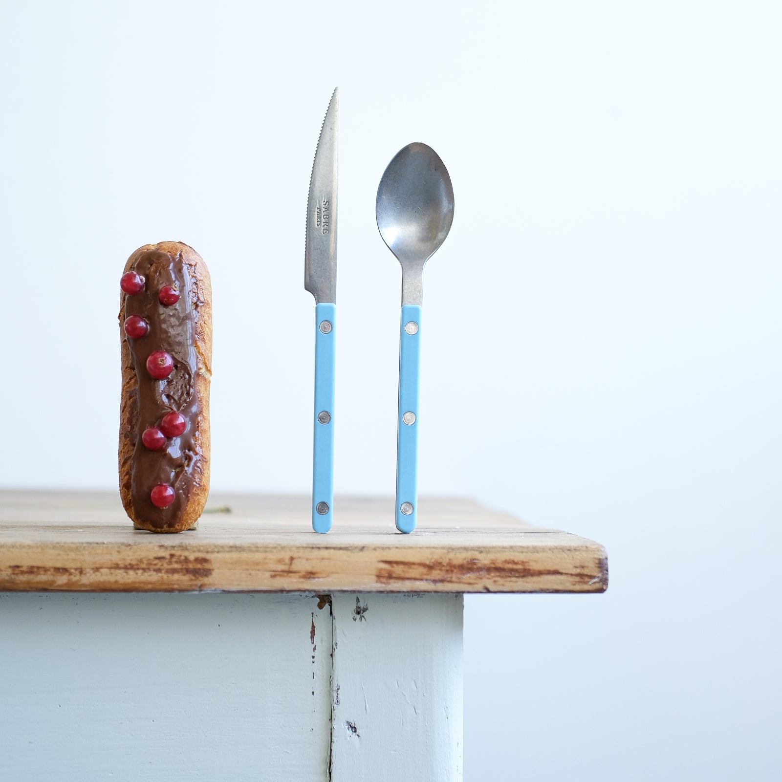 Bistrot Vintage Solid, Pastel blue - Dessert knife