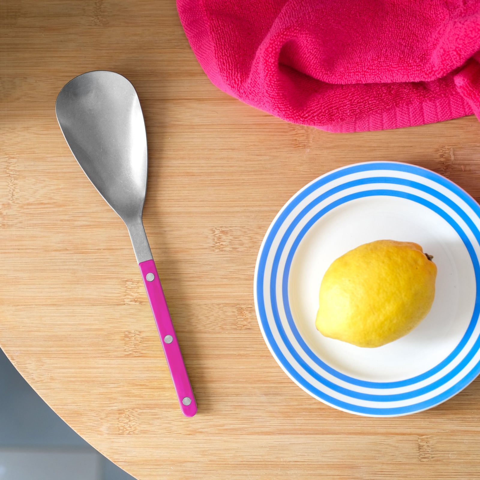 Bistrot Vintage Solid, Raspberry - Rice spoon