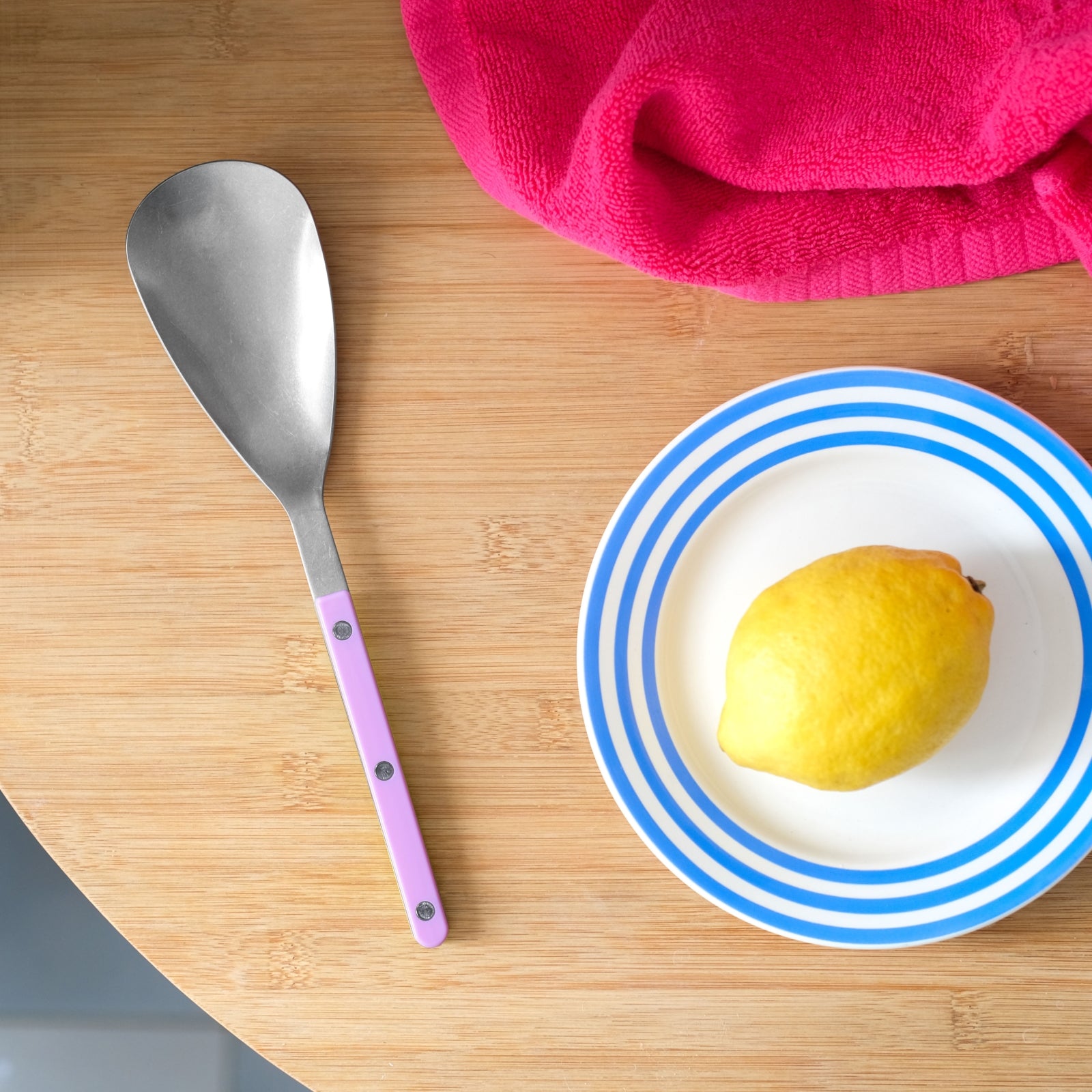 Bistrot Vintage Solid, Pink - Rice spoon