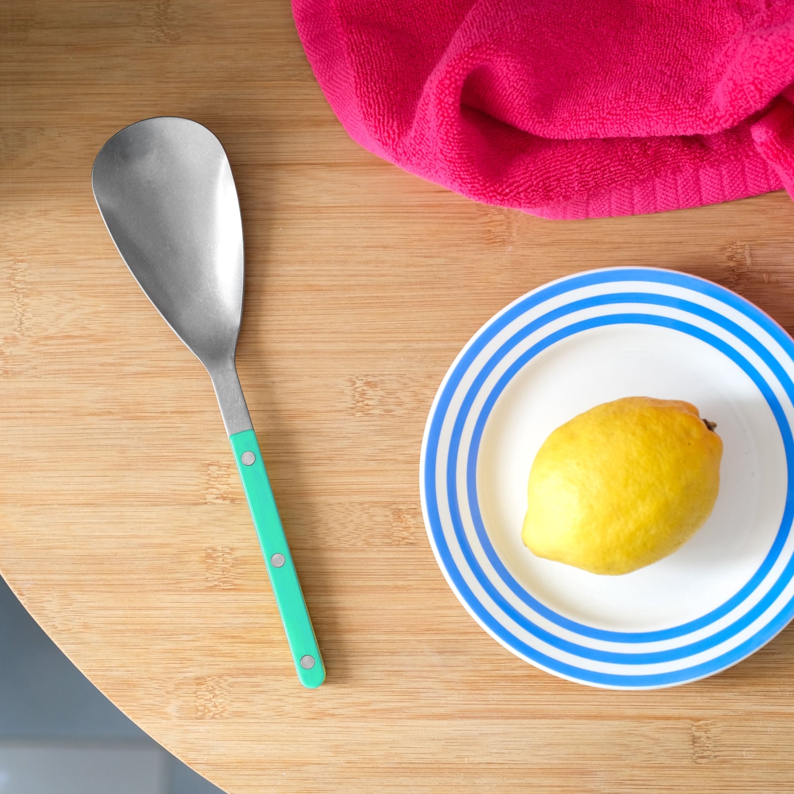 Bistrot Vintage Solid, Pastel green - Rice spoon