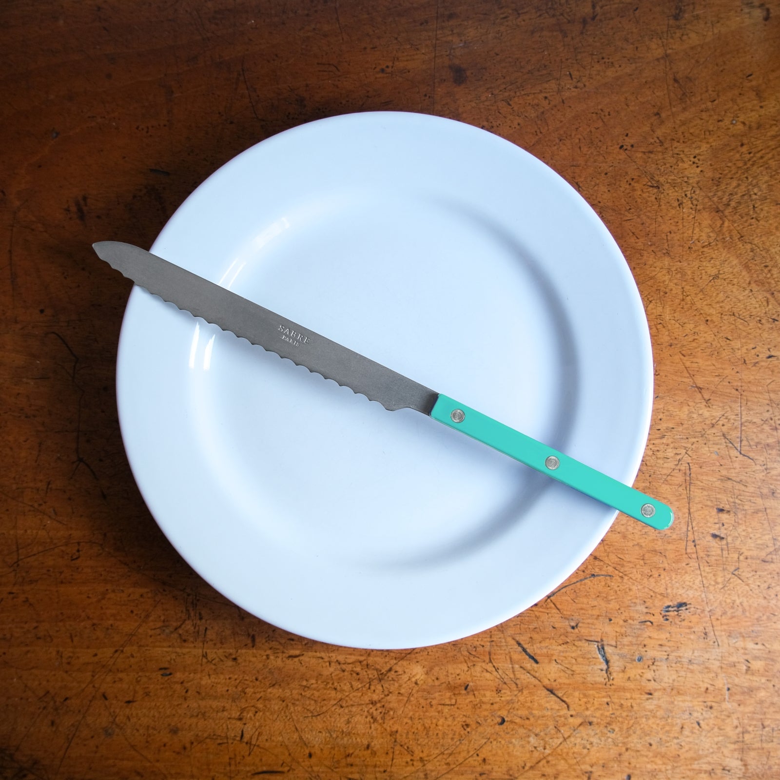 Bistrot Vintage Solid, Pastel green - Bread knife