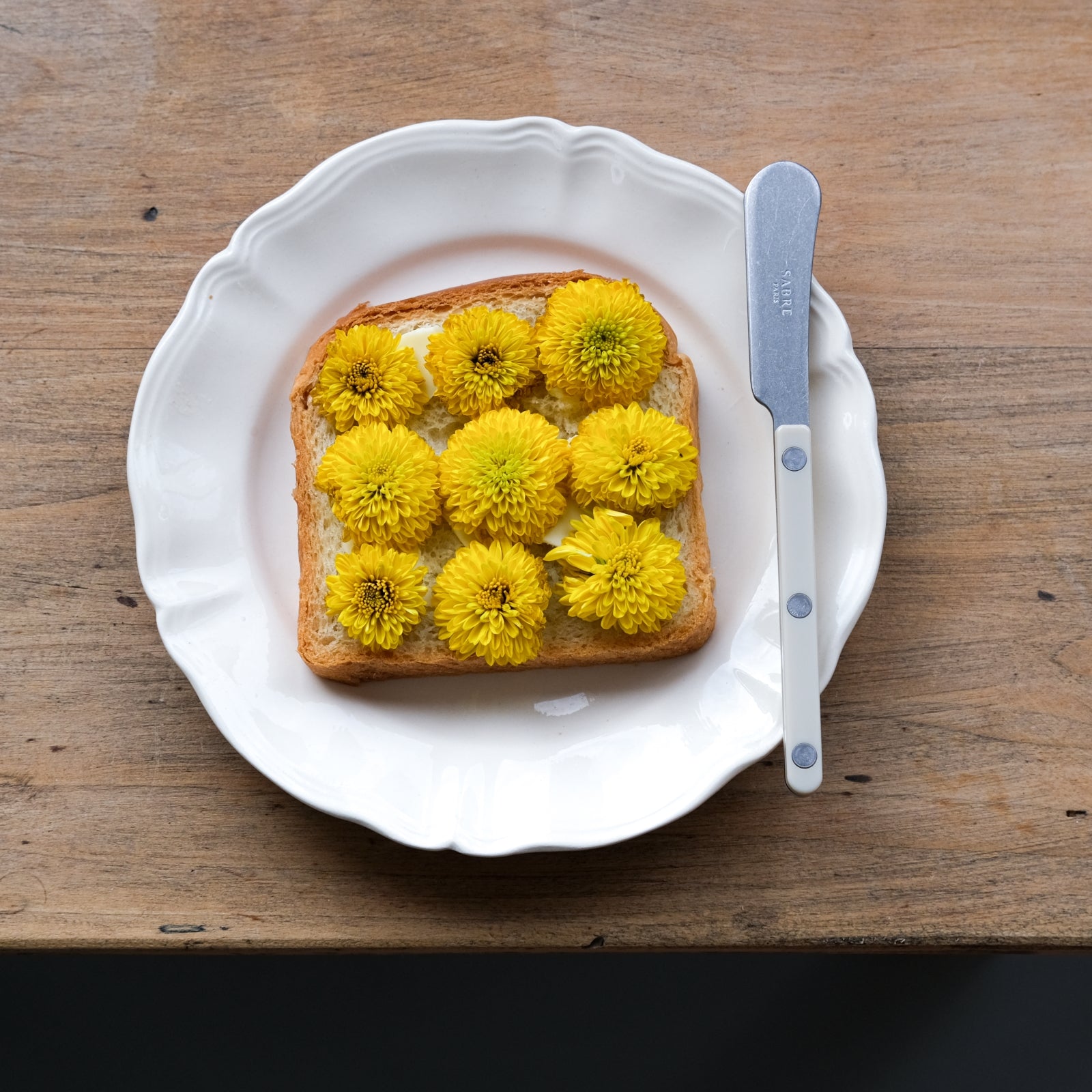 Bistrot Vintage Solid, White - Butter spreader