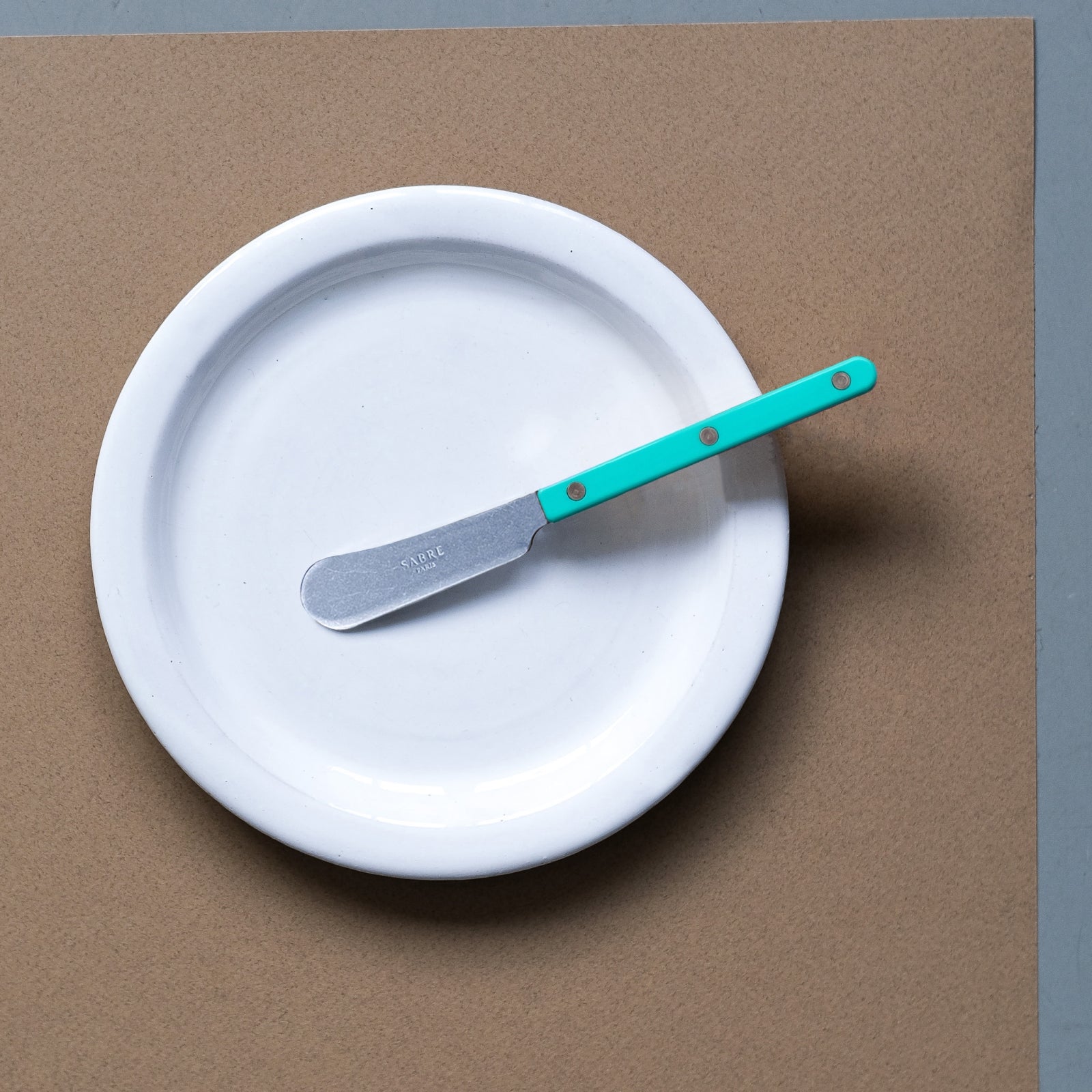 Bistrot Vintage Solid, Turquoise - Butter spreader