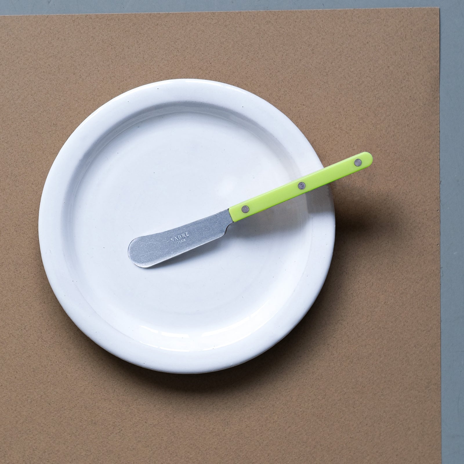 Bistrot Vintage Solid, Lime - Butter spreader