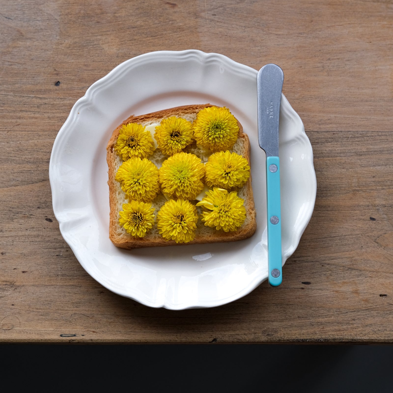 Bistrot Vintage Solid, Pastel green - Butter spreader