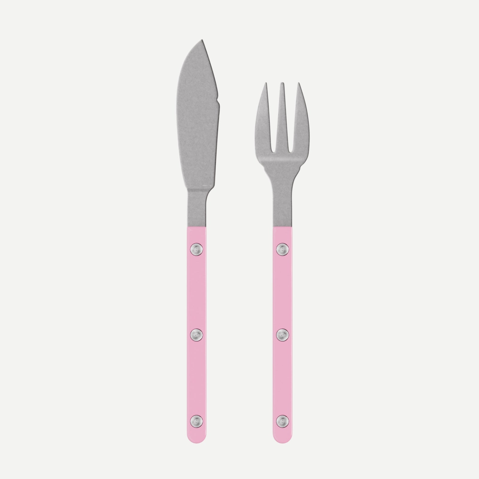 Bistrot Vintage Solid, Pink - Fish set