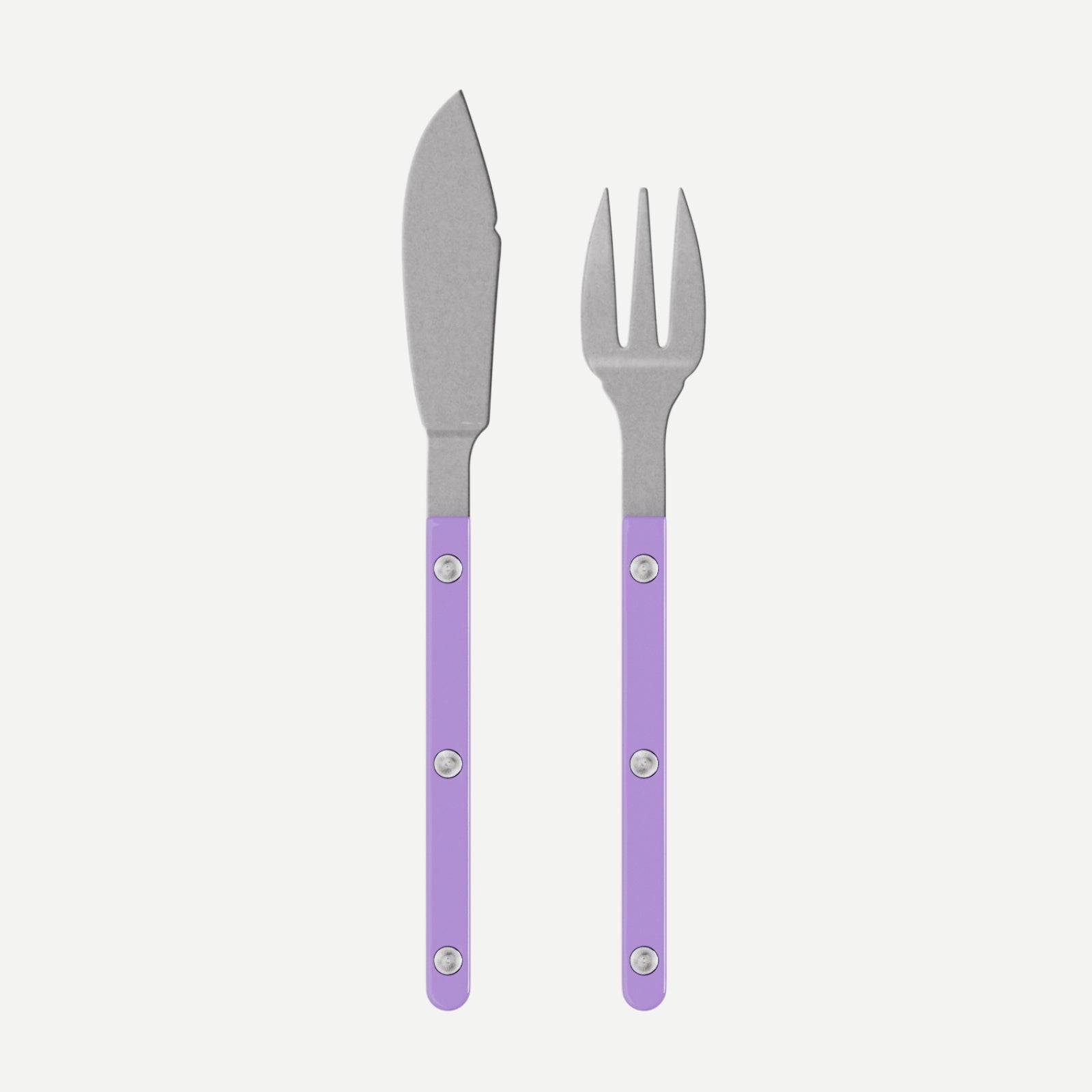 Bistrot Vintage Solid, Purple - Fish set