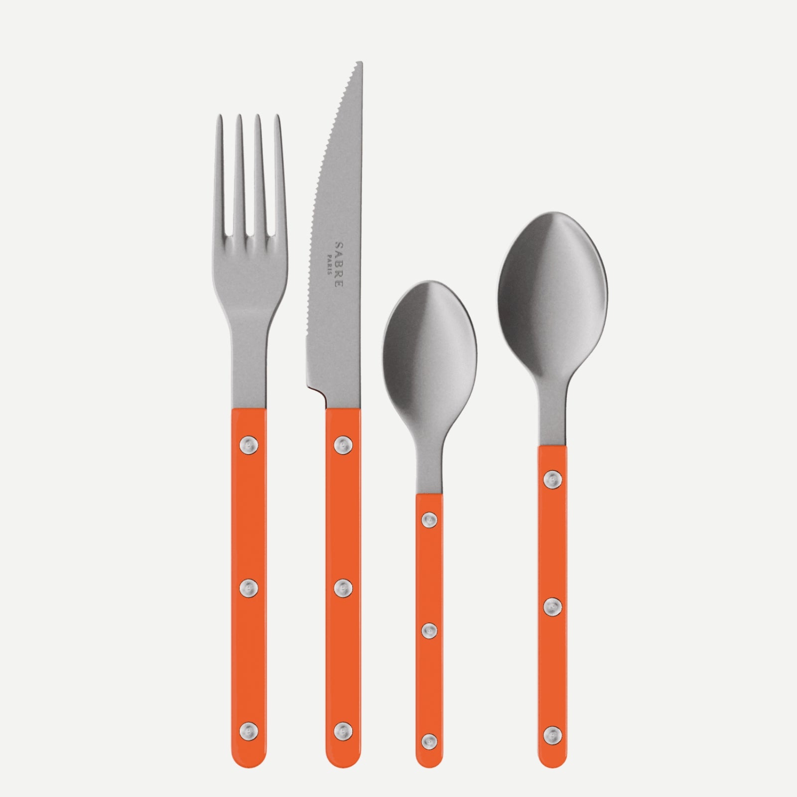 Bistrot Vintage Solid, Orange - 32 pieces cutlery set