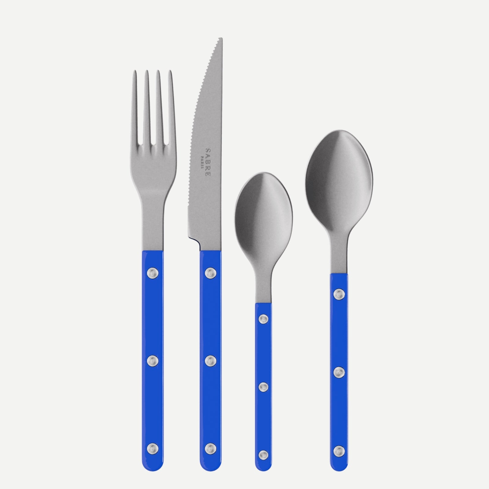 Bistrot Vintage Solid, Lapis blue - 4 pieces cutlery set