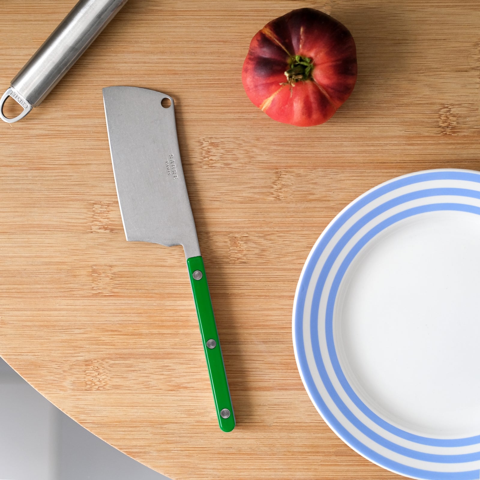 Bistrot Vintage Solid, Garden green - Cheese cleaver