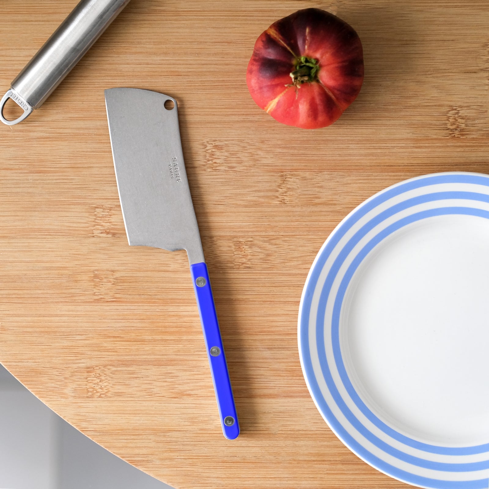 Bistrot Vintage Solid, Lapis blue - Cheese cleaver