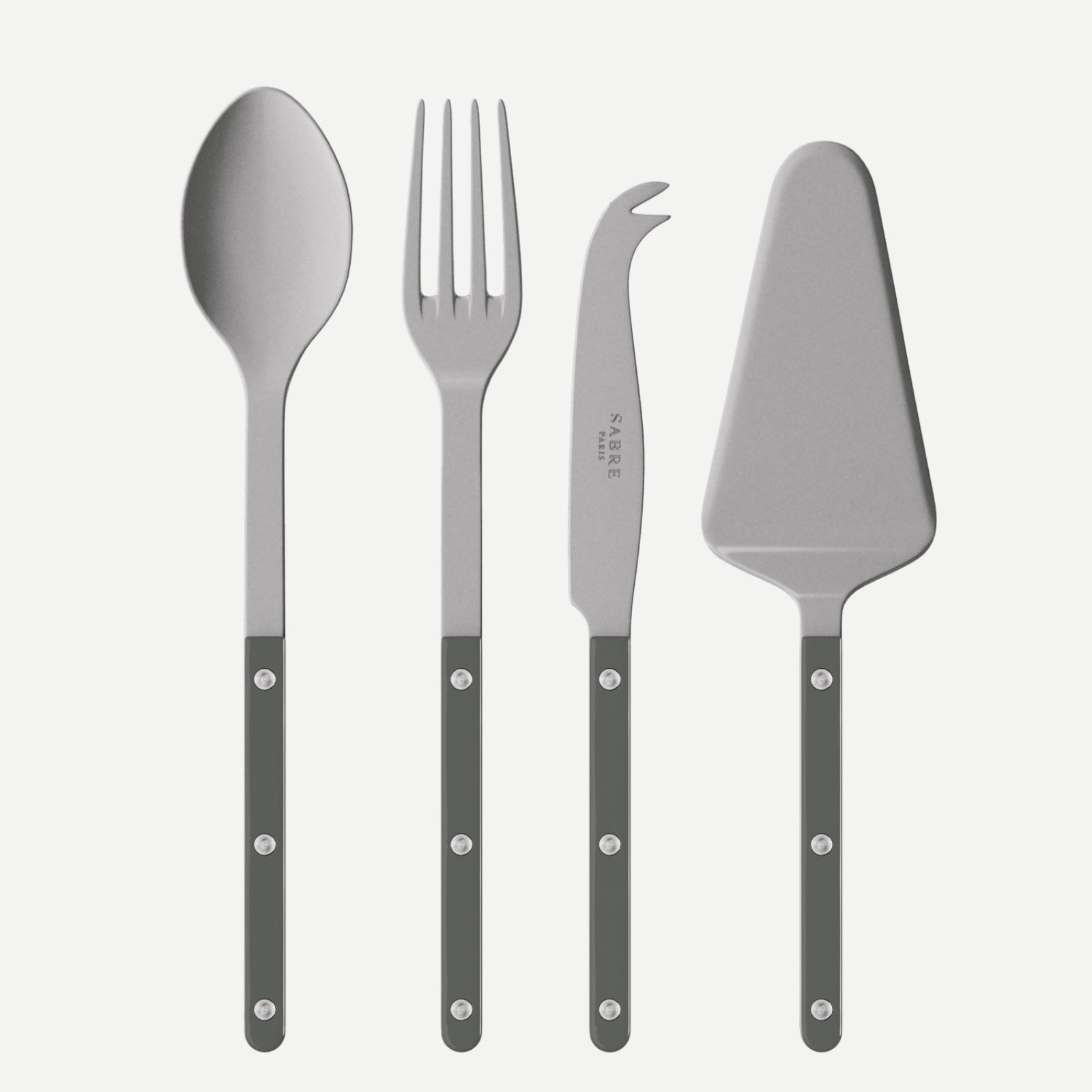 Bistrot Vintage Solid, Dark grey - Set of 4 Bistrot must-have serving pieces
