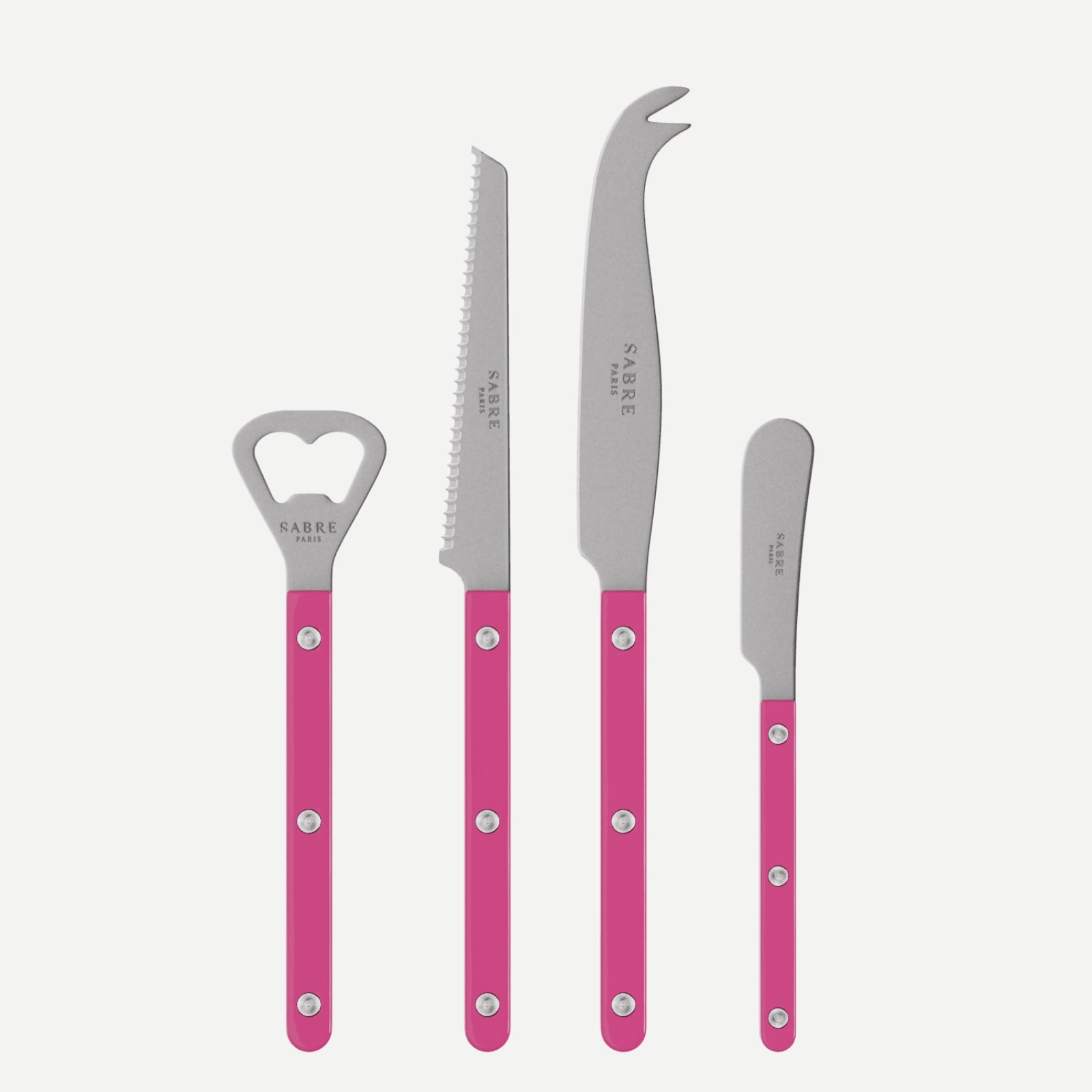 Bistrot Vintage Solid, Raspberry - Bistrot aperitif set