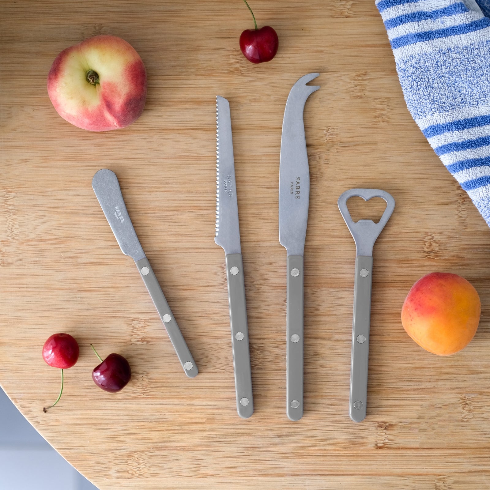 Bistrot Vintage Solid, Grey - Bistrot aperitif set