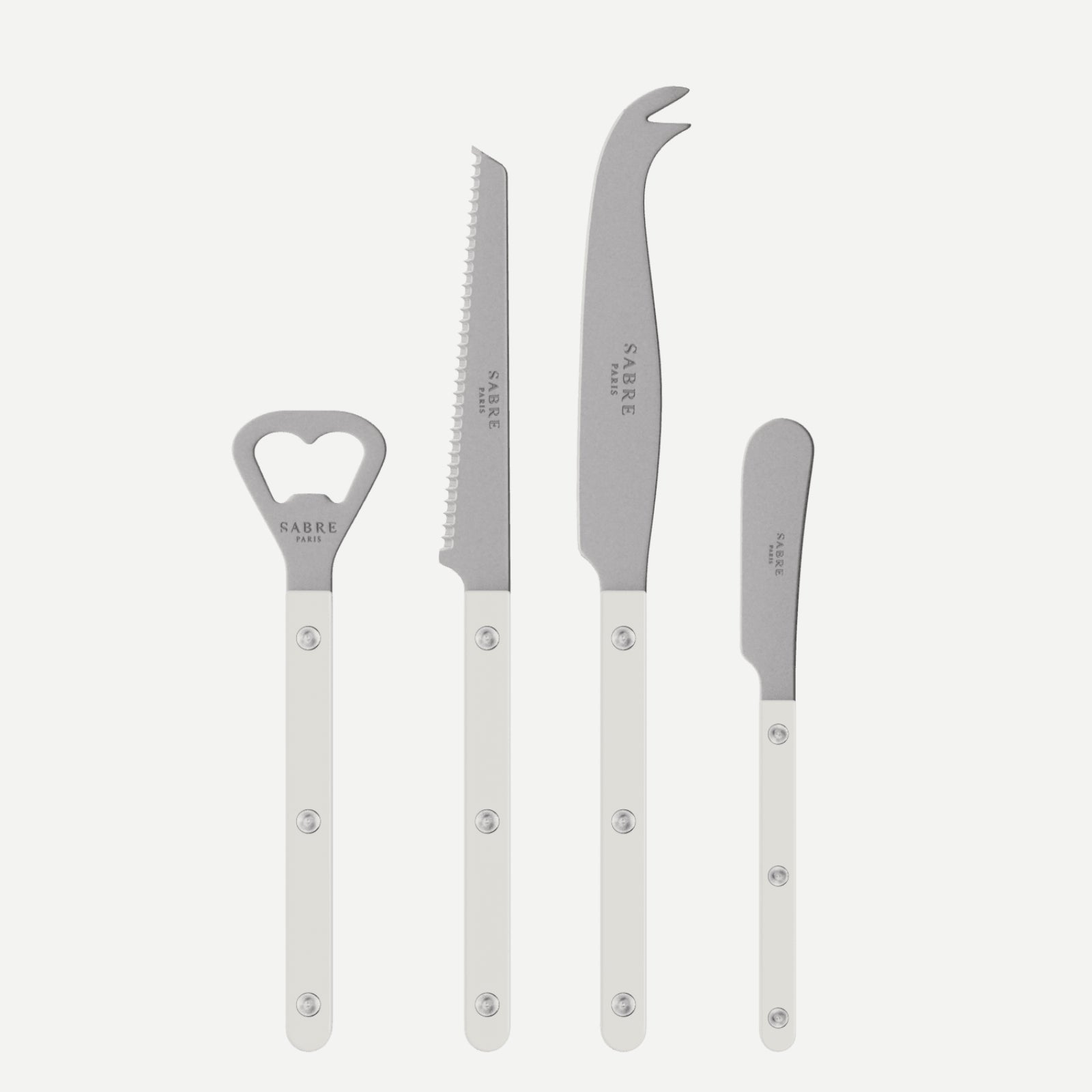 Bistrot Vintage Solid, White - Bistrot aperitif set