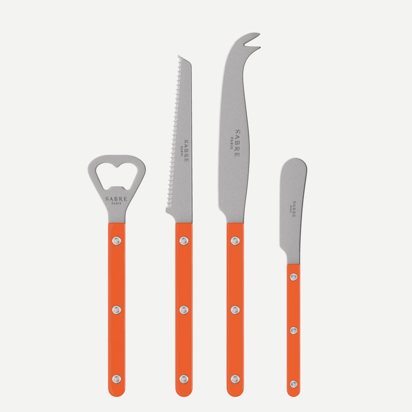 Bistrot Vintage Solid, Orange - Bistrot aperitif set