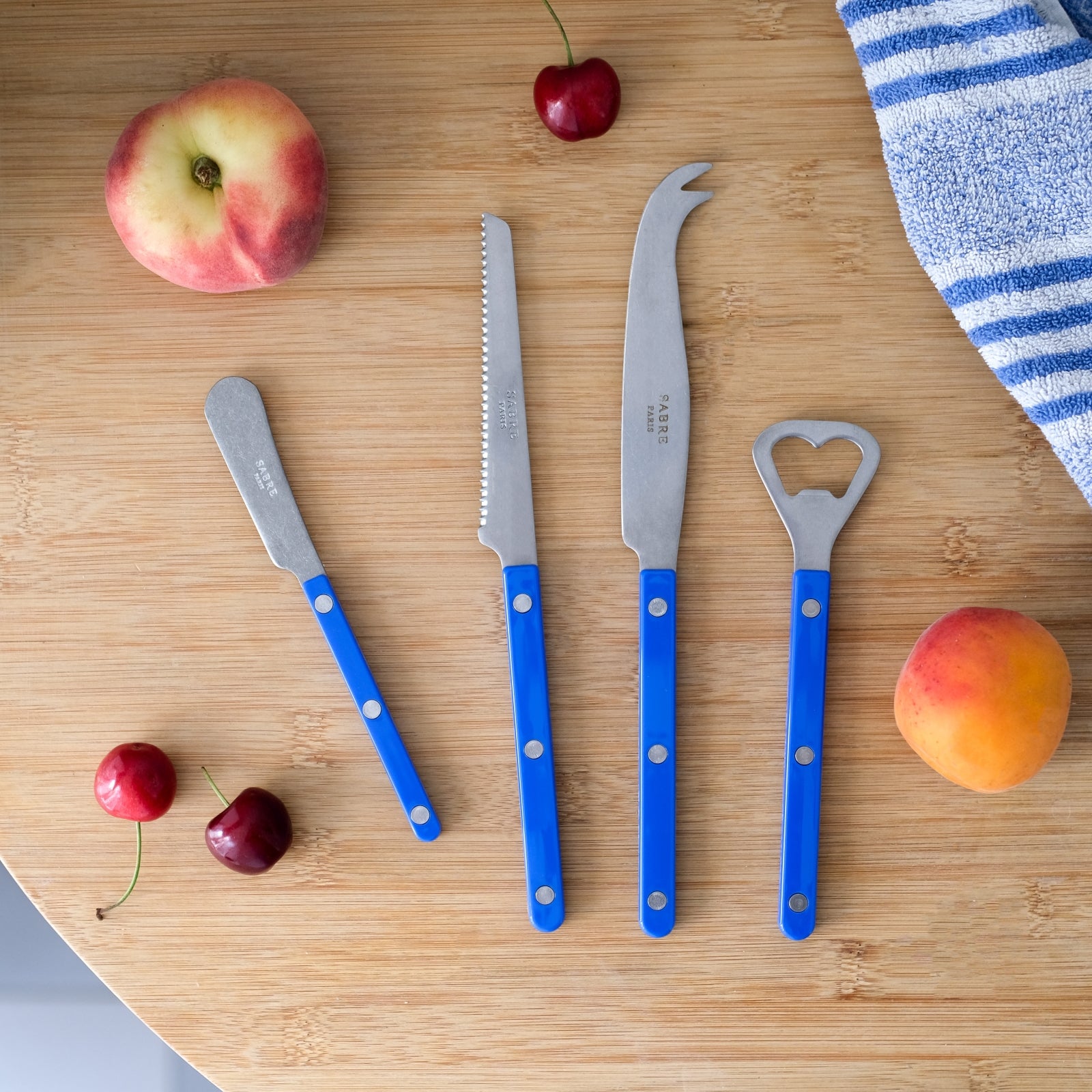 Bistrot Vintage Solid, Lapis blue - Bistrot aperitif set