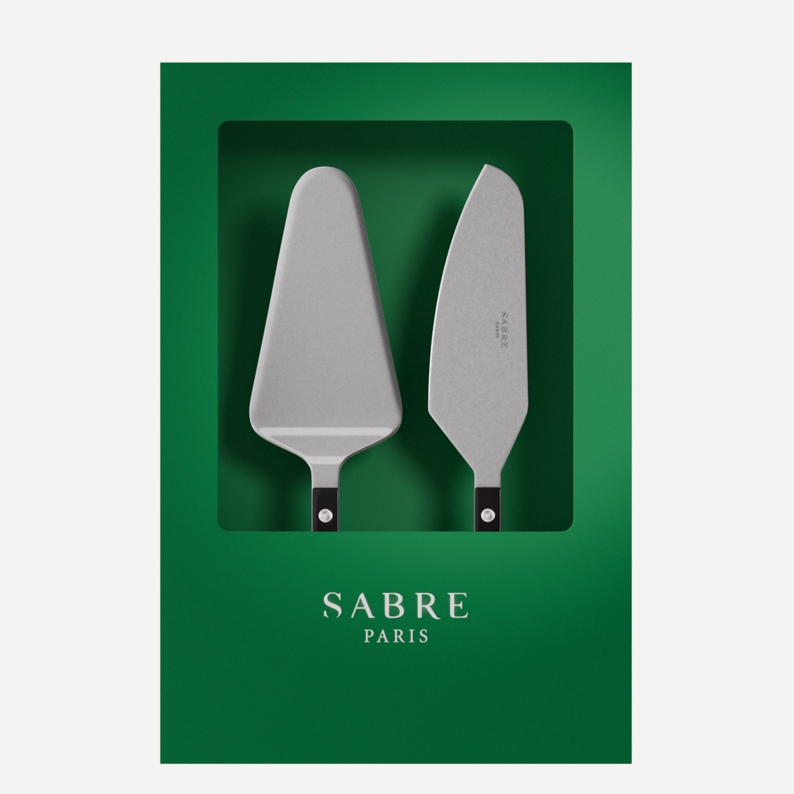 Bistrot Vintage Solid, Black - Box of 2 tart servers