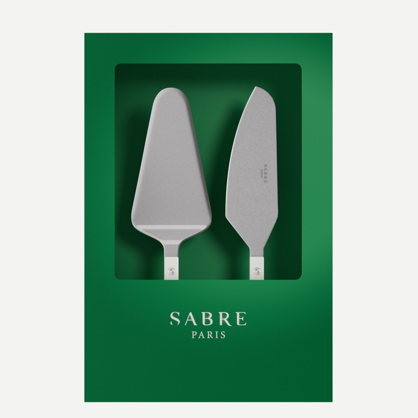 Bistrot Vintage Solid, White - Box of 2 tart servers