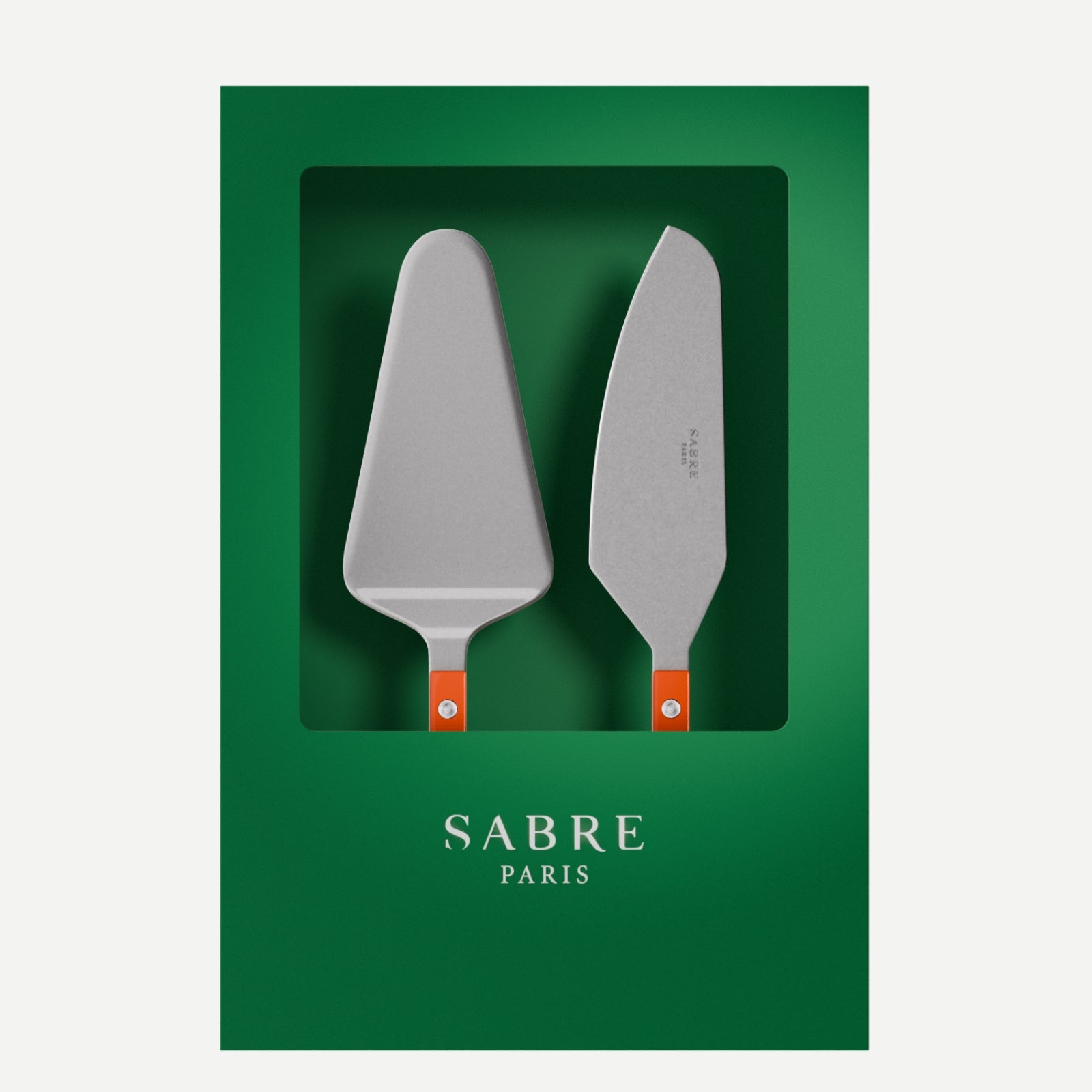 Bistrot Vintage Solid, Orange - Box of 2 tart servers