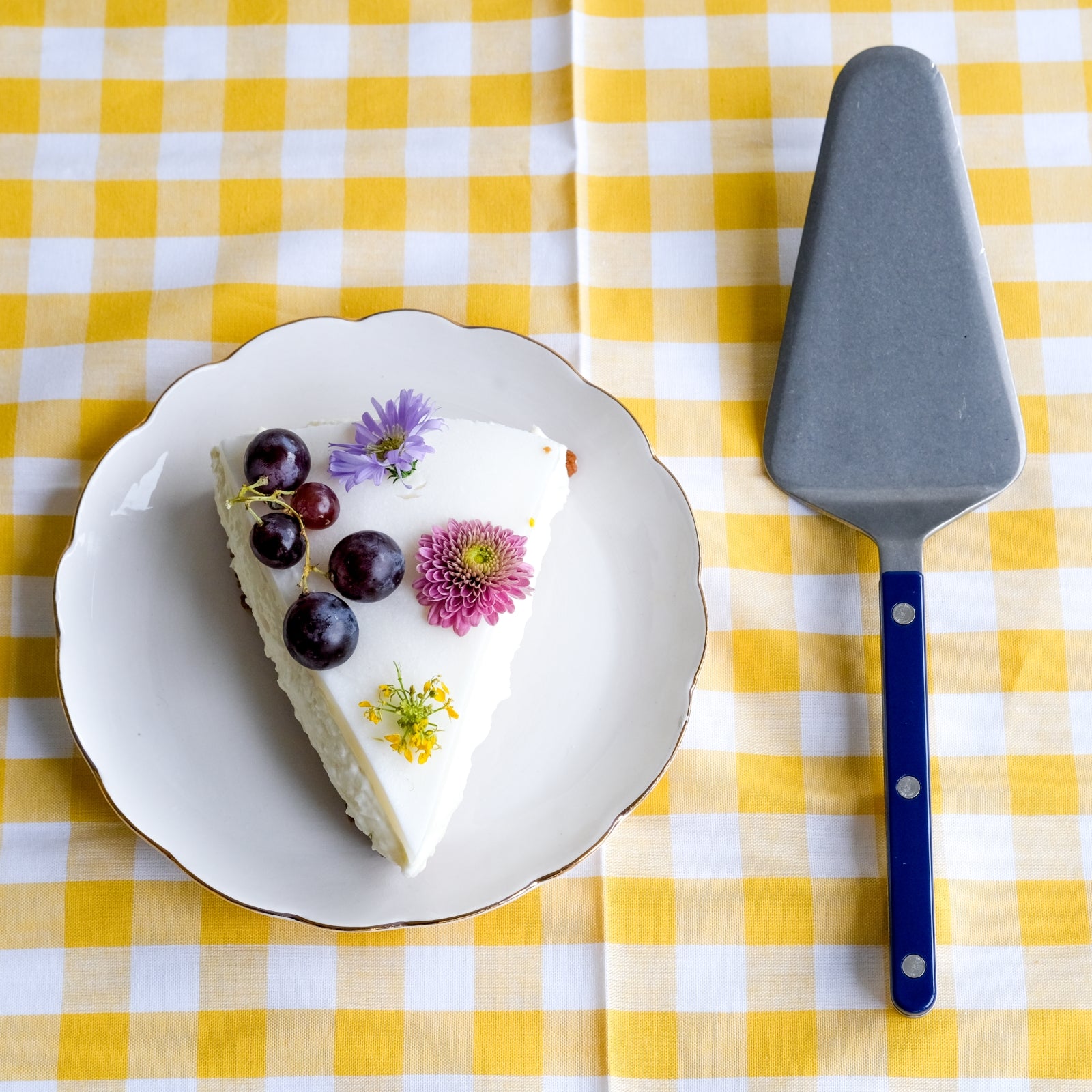 Bistrot Vintage Solid, Navy blue - Box of 2 tart servers
