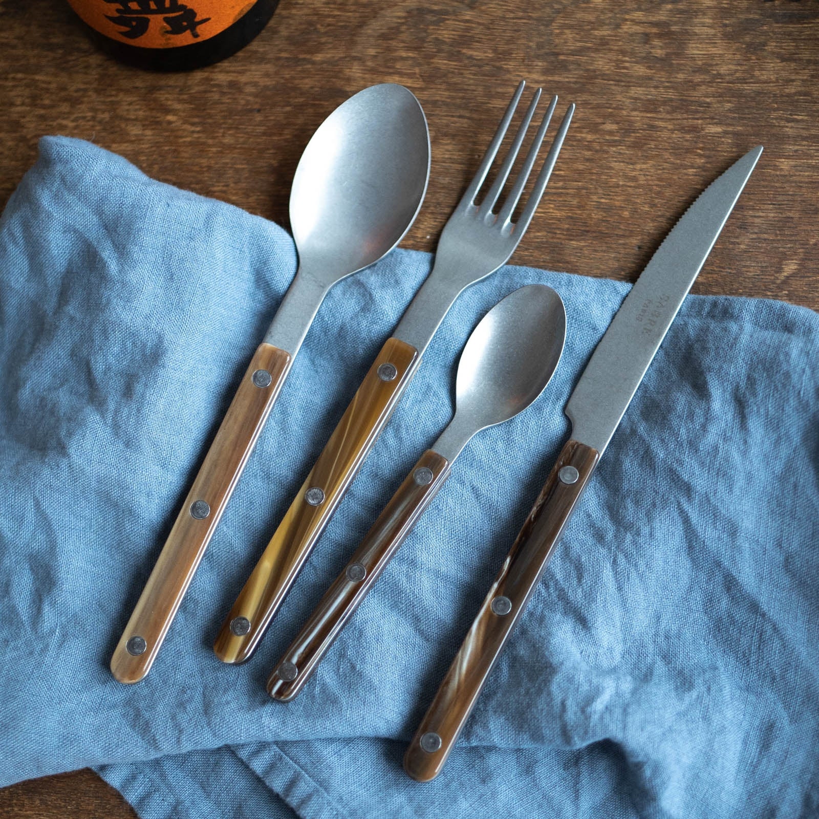 Bistrot Vintage Buffalo, Faux Buffalo - 5 pieces cutlery set