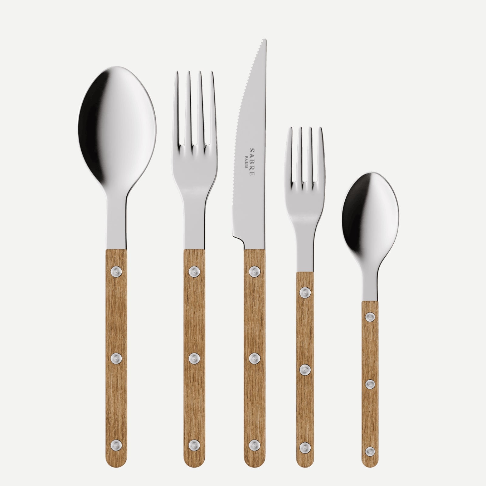 Bistrot Teak, Teak - 5 pieces cutlery set