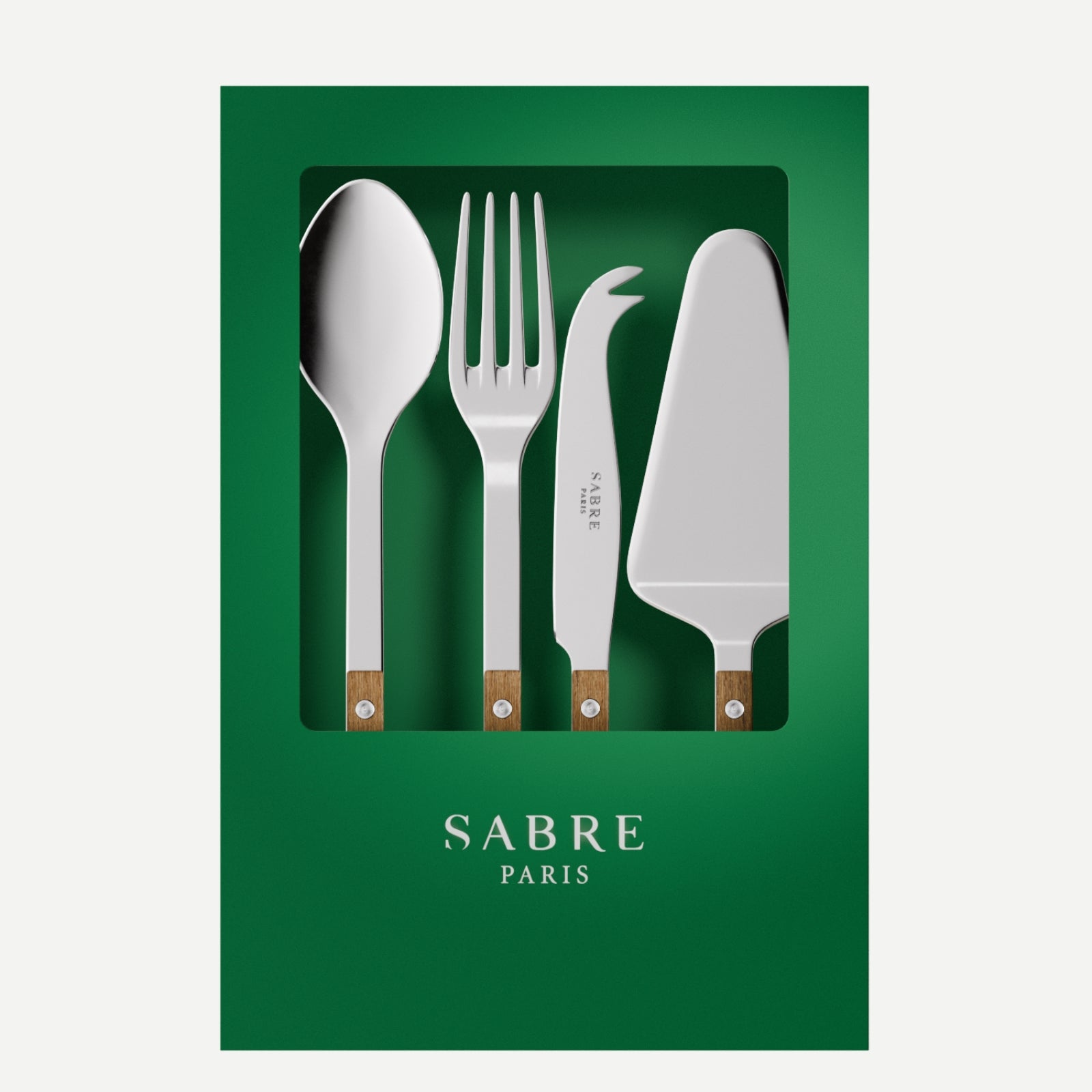 Bistrot Teak, Teak - Box of 4 must-have serving pieces