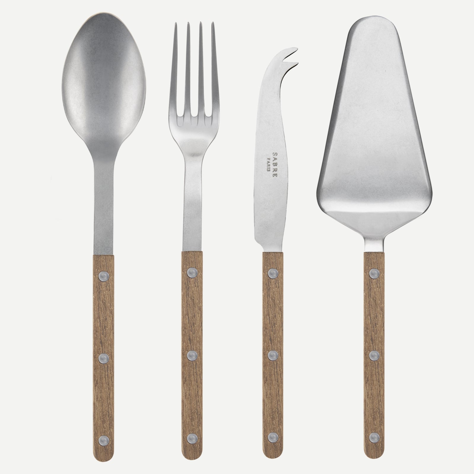 Bistrot Vintage Teak, Teak - Set of 4 Bistrot must-have serving pieces