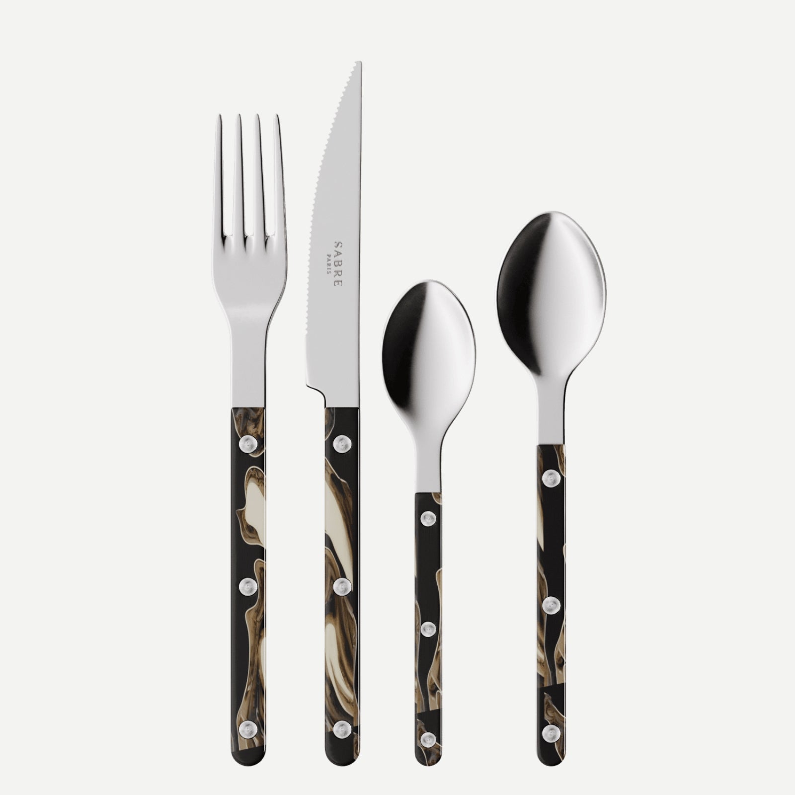 Bistrot Dune, Dune Black - 32 pieces cutlery set