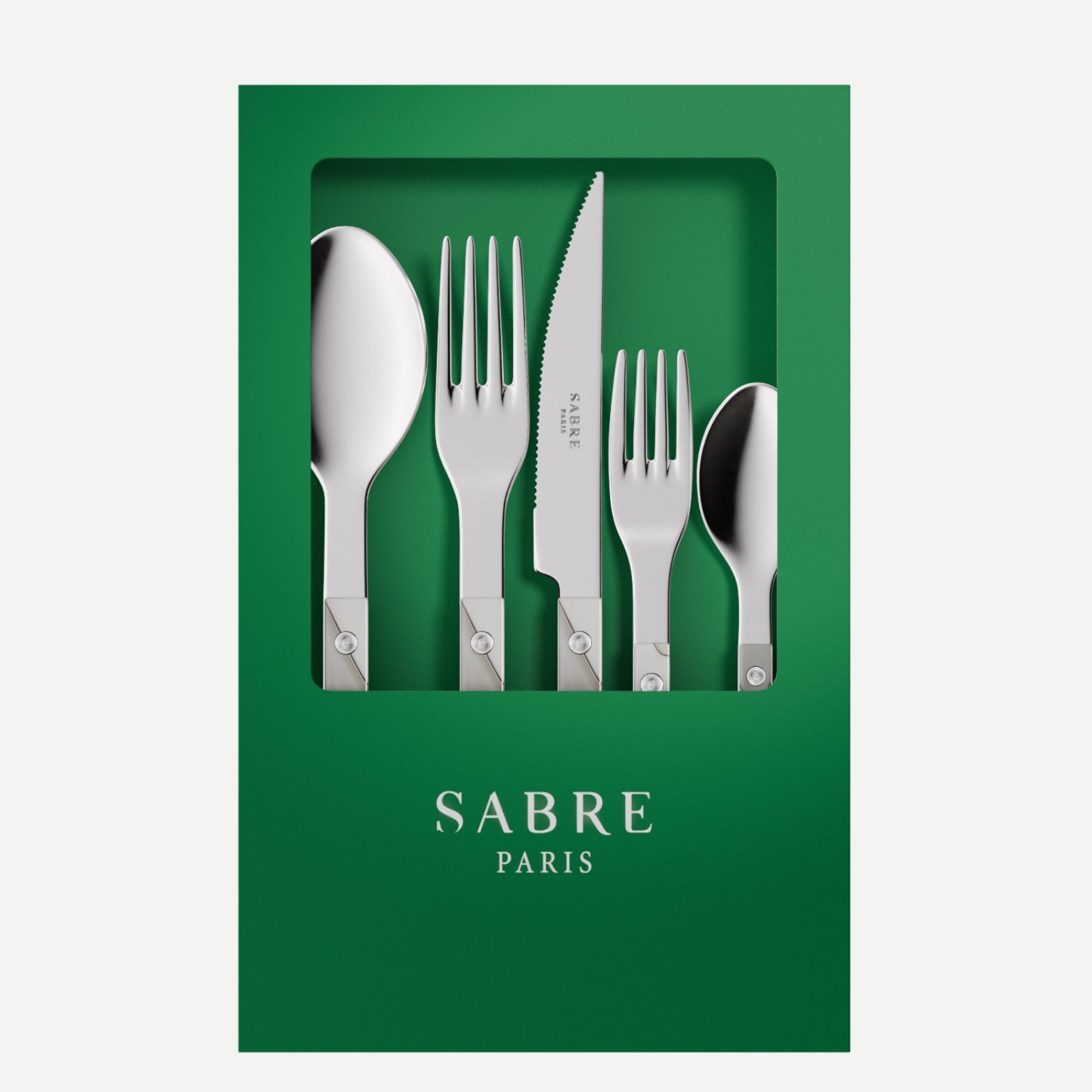 Bistrot Dune, Dune Ivory - Box of 5 pieces cutlery set