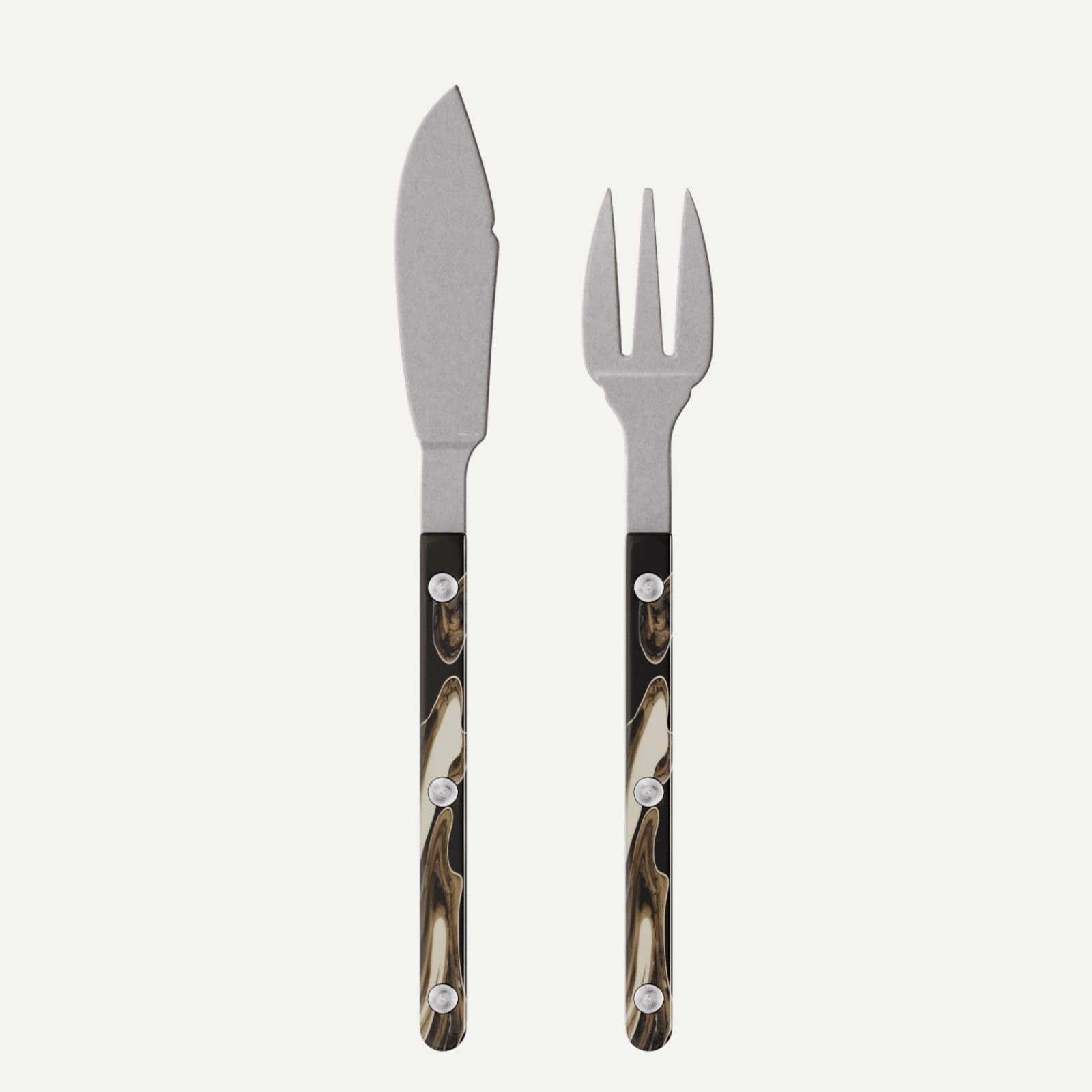 Bistrot Vintage Dune, Dune Black - Fish set