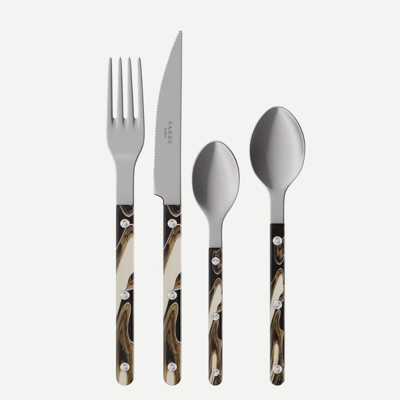 Bistrot Vintage Dune, Dune Black - 32 pieces cutlery set