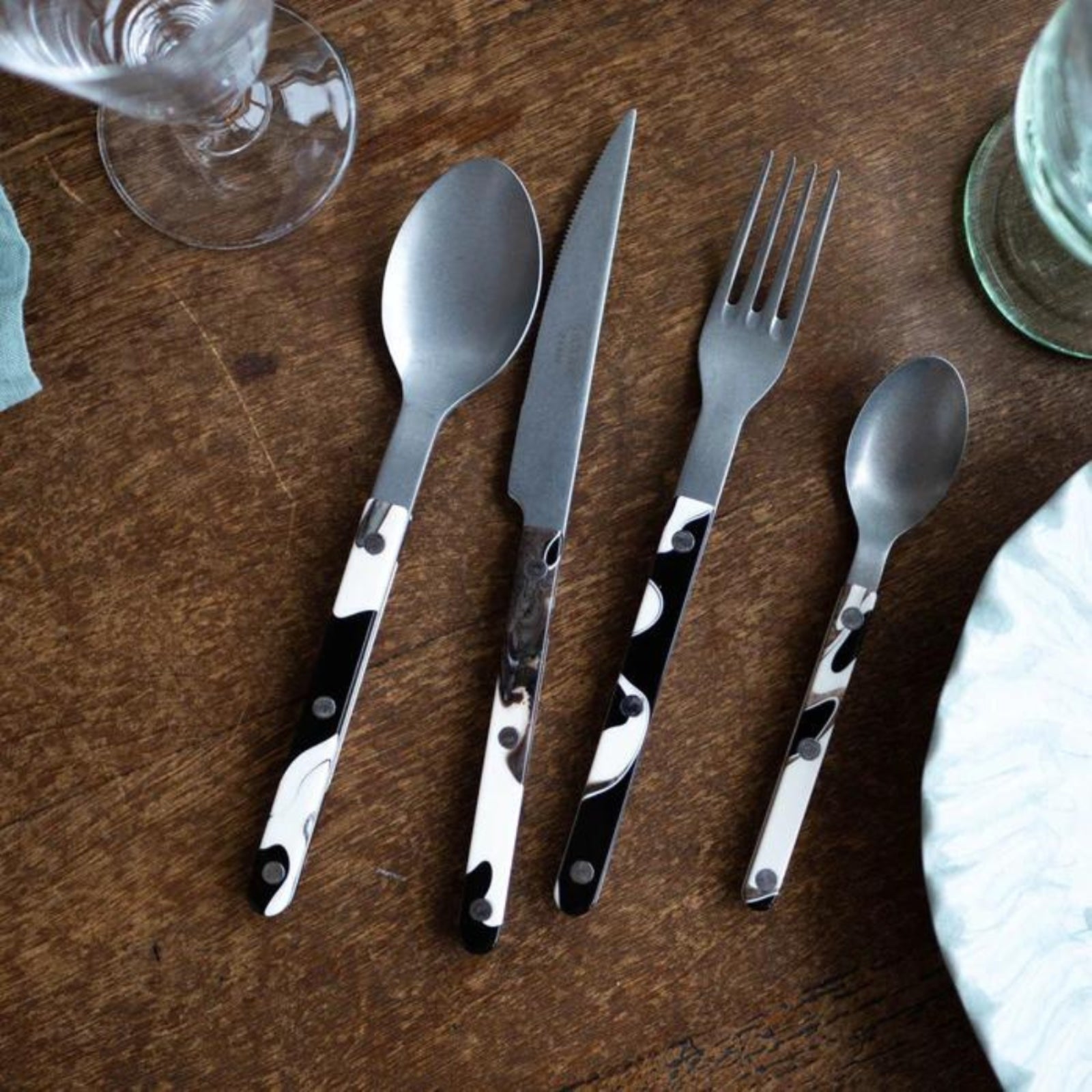 Bistrot Vintage Dune, Dune Black - 4 pieces cutlery set