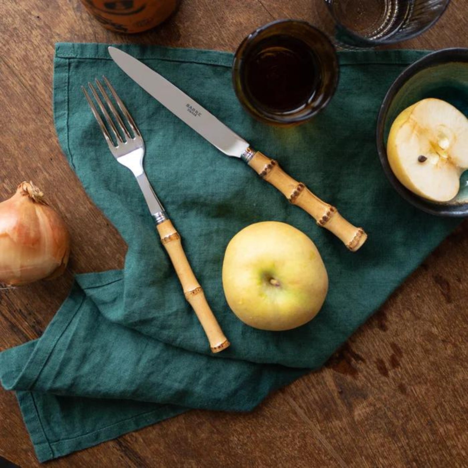 Panda, Bamboo - 4 pieces cutlery set