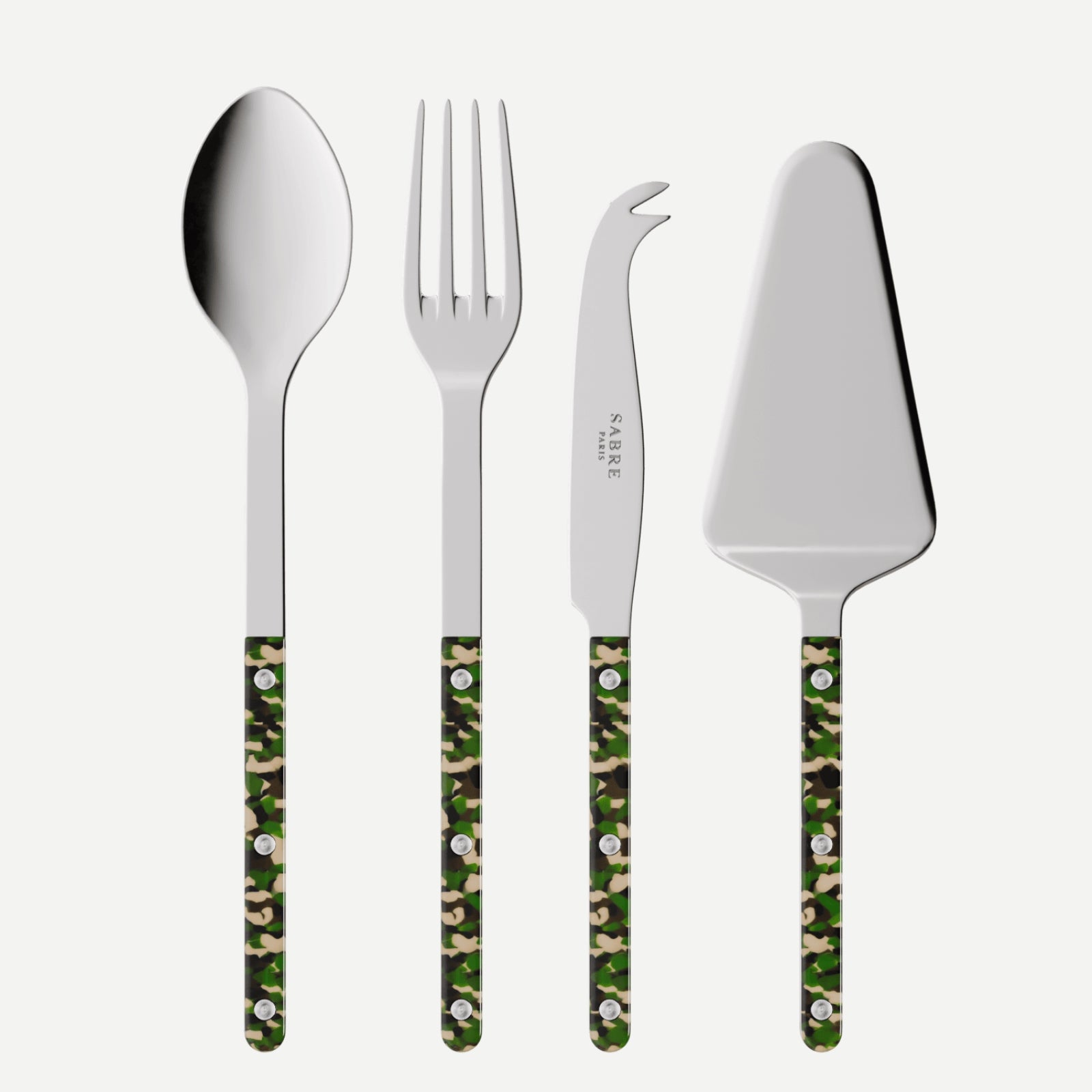 Bistrot Camouflage, Camouflage - Set of 4 Bistrot must-have serving pieces