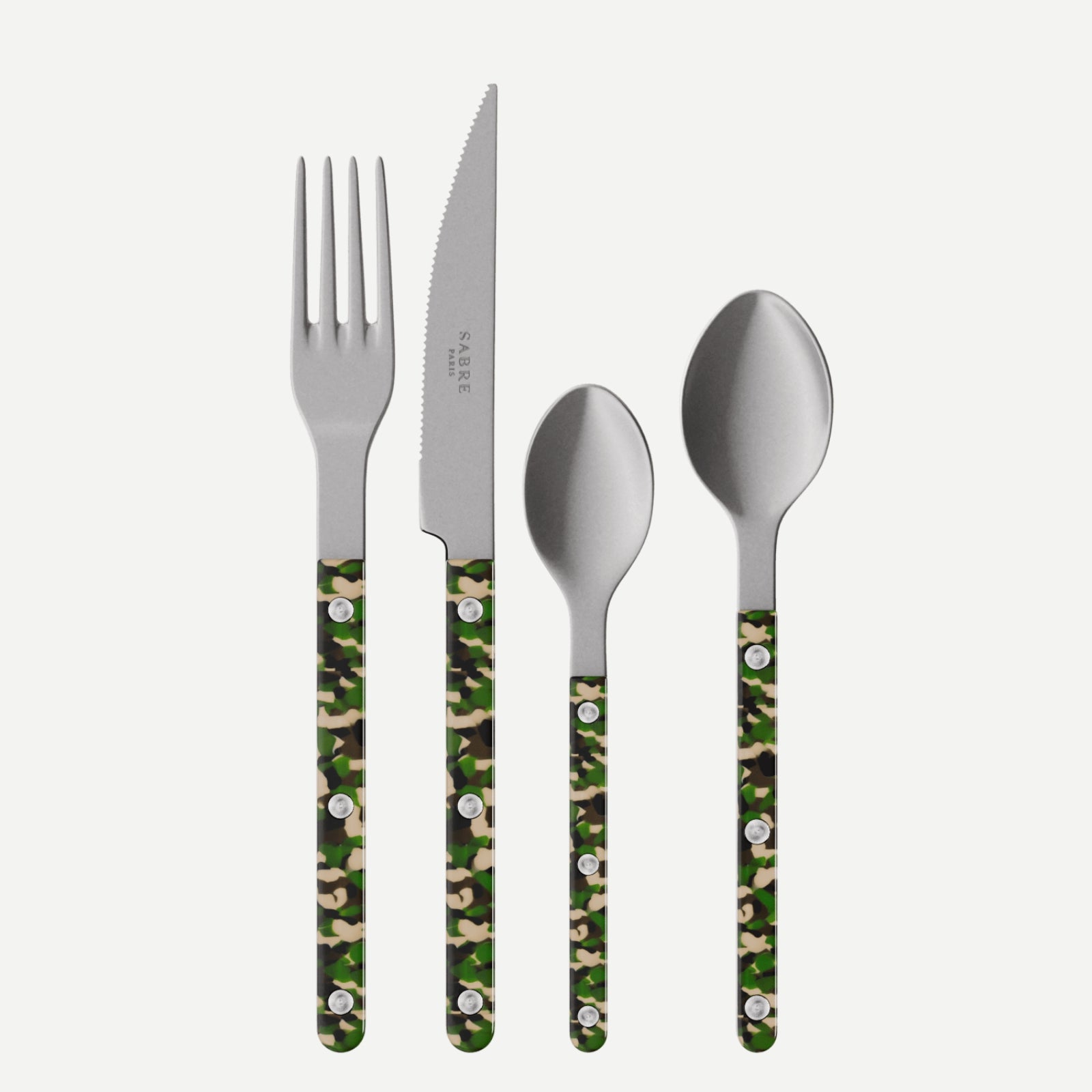 Bistrot Vintage Camouflage, Camouflage - 24 pieces cutlery set