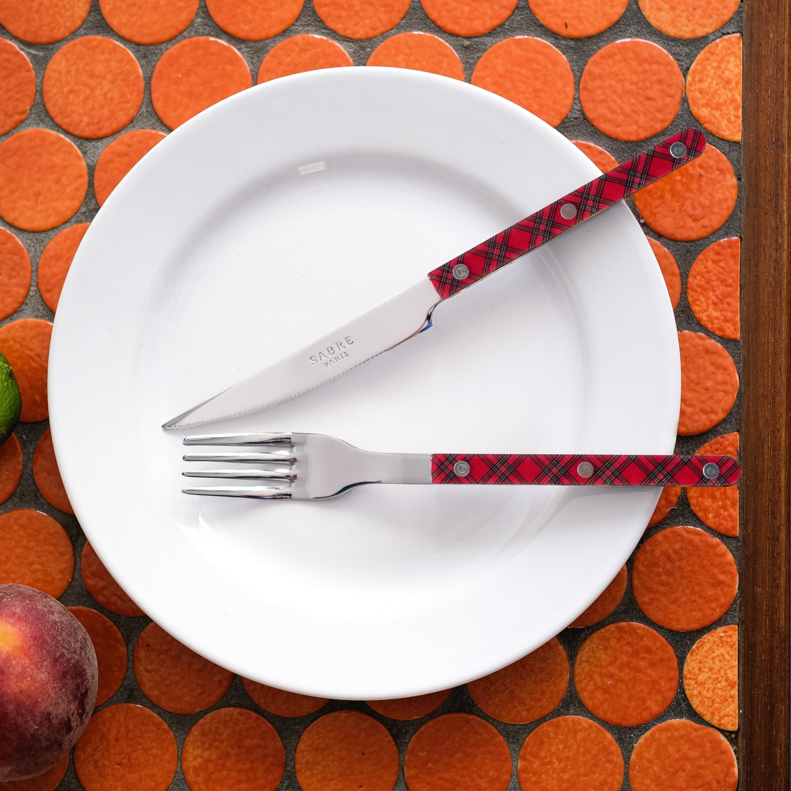 Bistrot Tartan, Red - Teaspoon