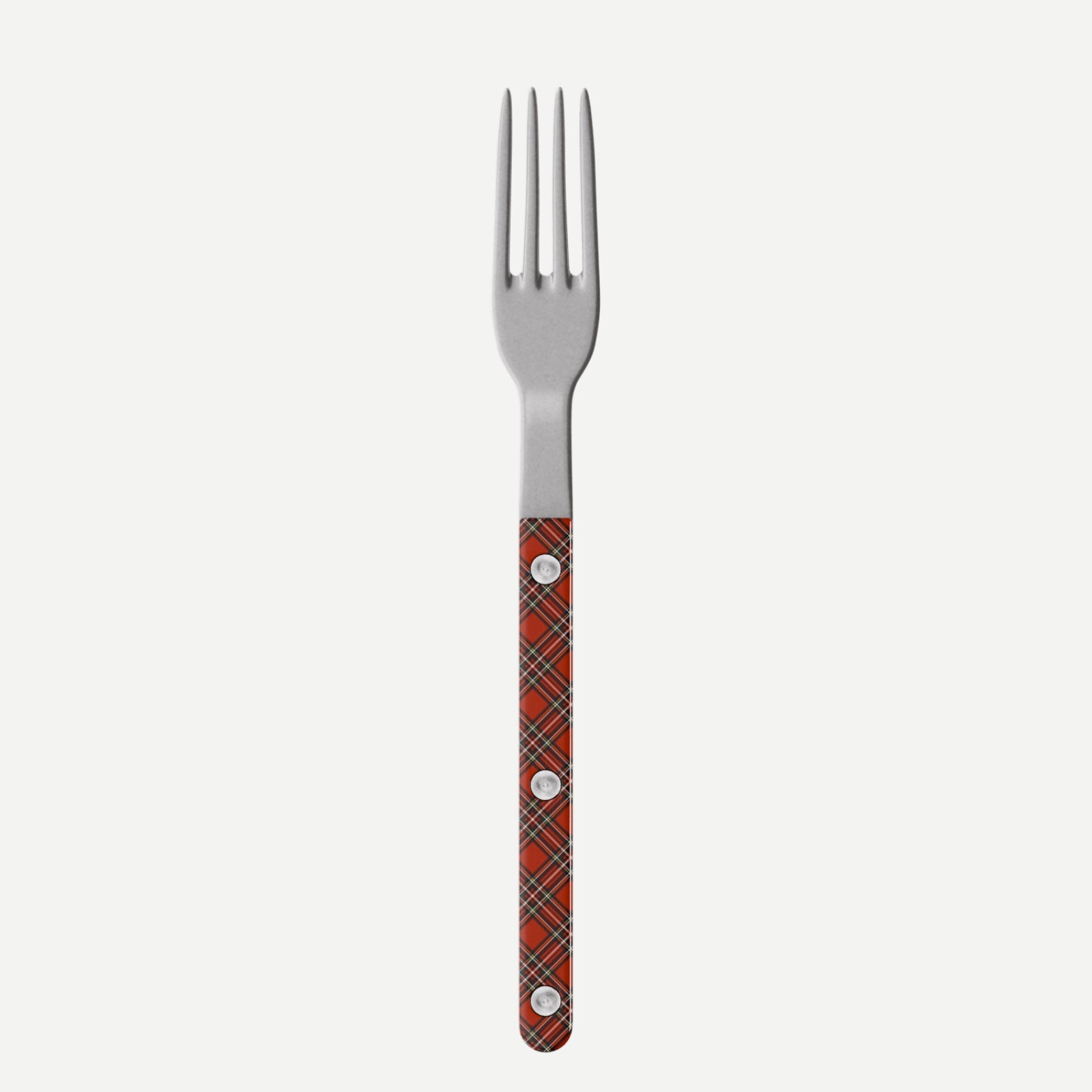 Bistrot Vintage Tartan, Red - Small fork