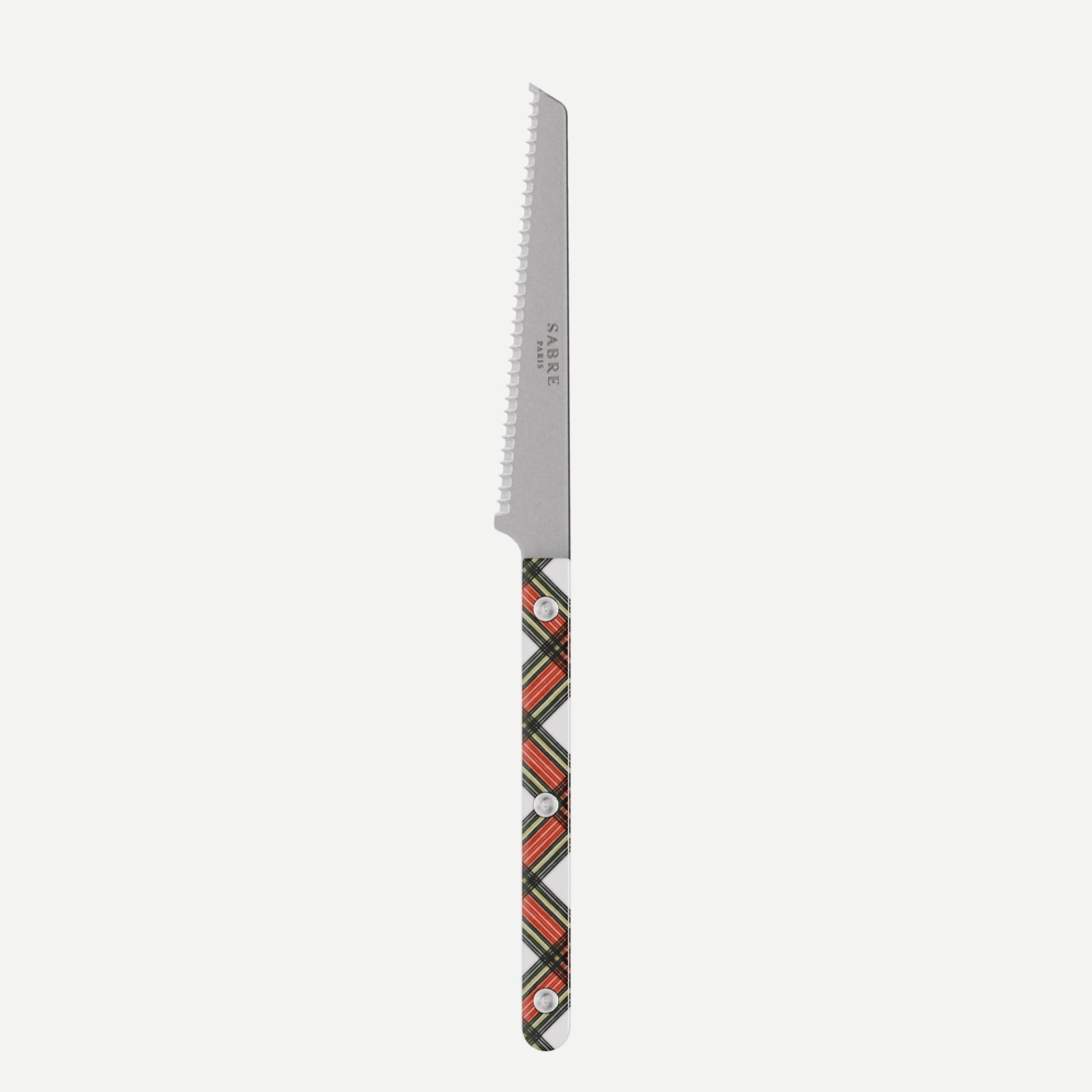 Bistrot Vintage Tartan, White - Tomato knife