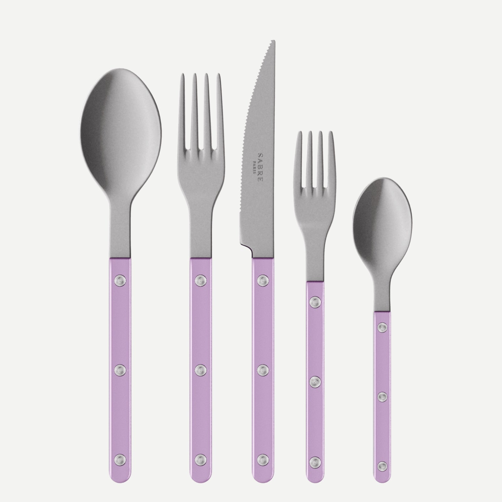 Bistrot Vintage Pearly, Lilac - 5 pieces cutlery set