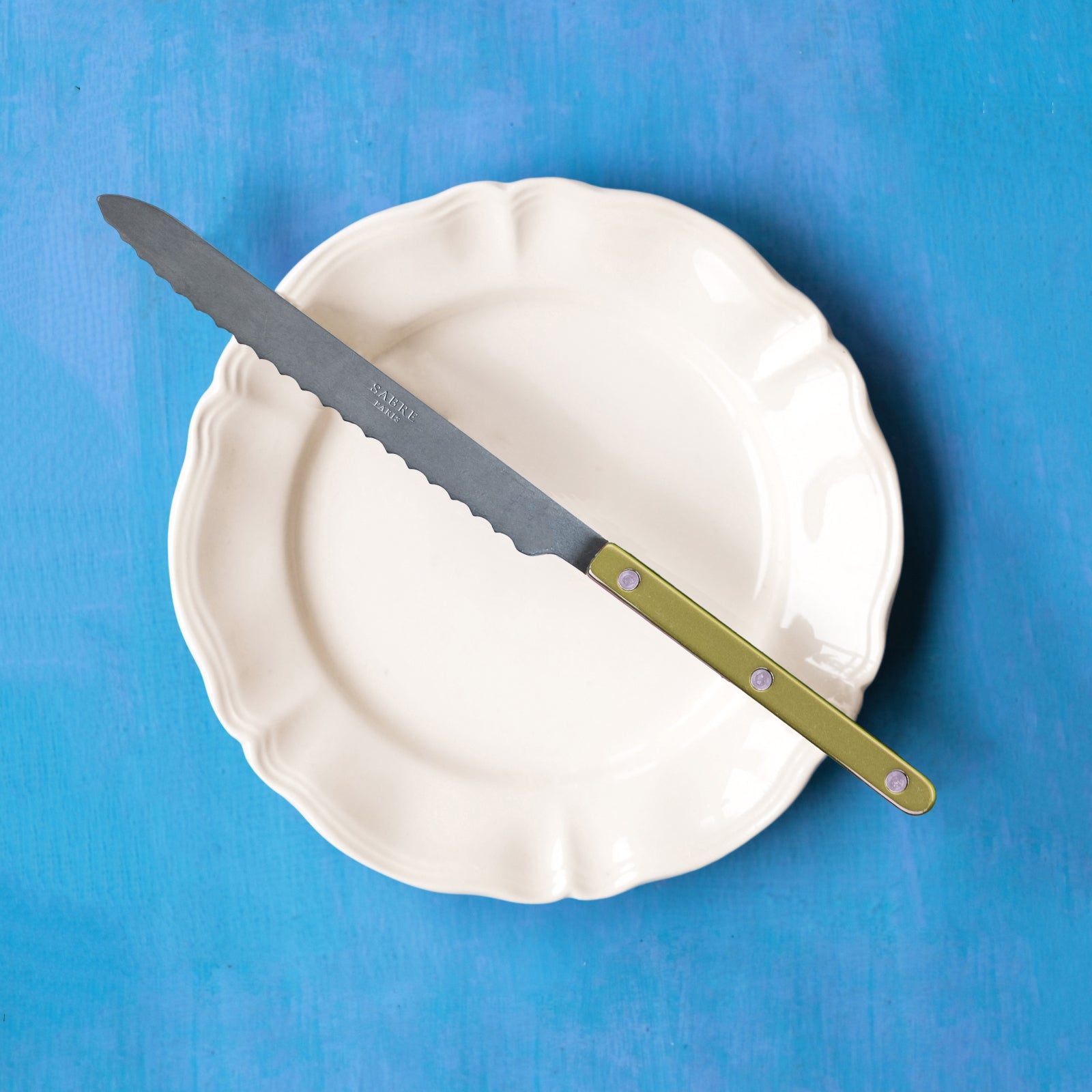 Bistrot Vintage Pearly, Moss - Bread knife