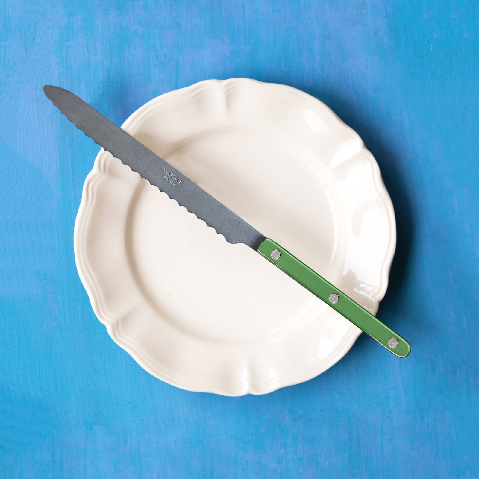Bistrot Vintage Pearly, Garden green - Bread knife