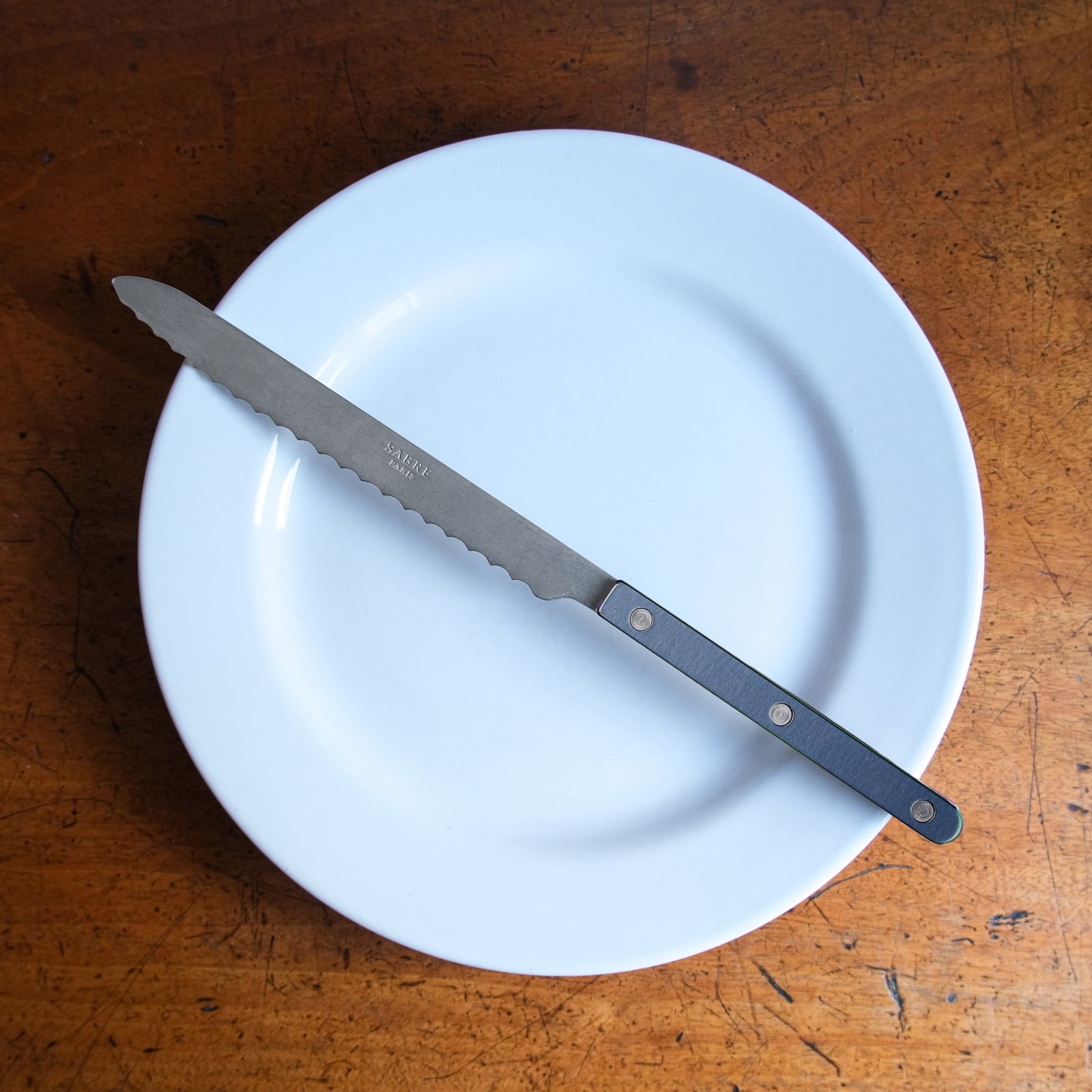 Bistrot Vintage Pearly, Steel blue - Bread knife