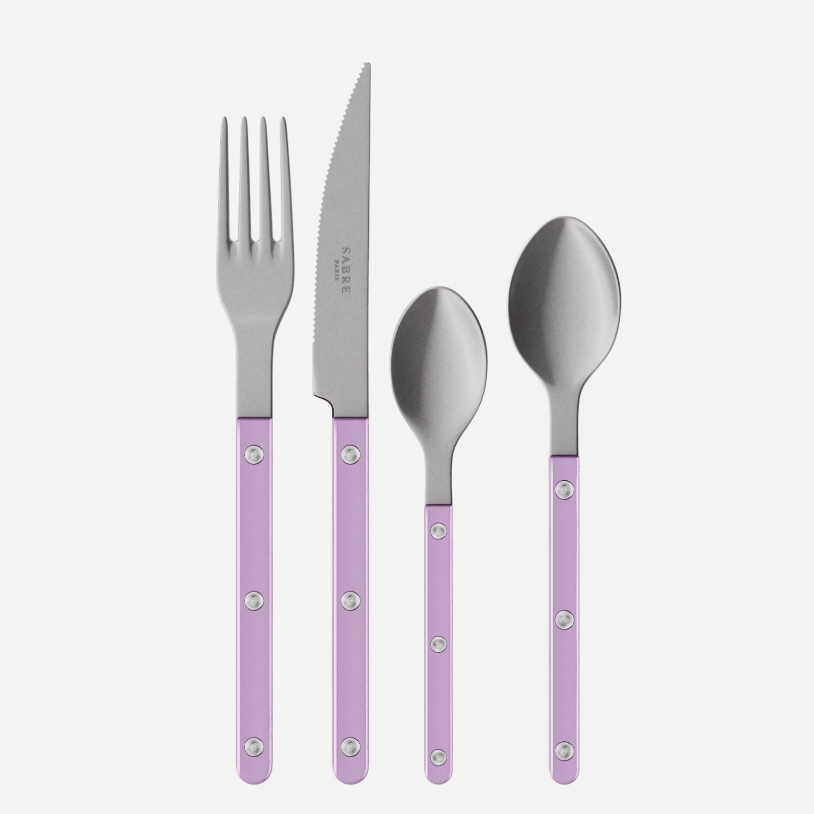 Bistrot Vintage Pearly, Lilac - 4 pieces cutlery set