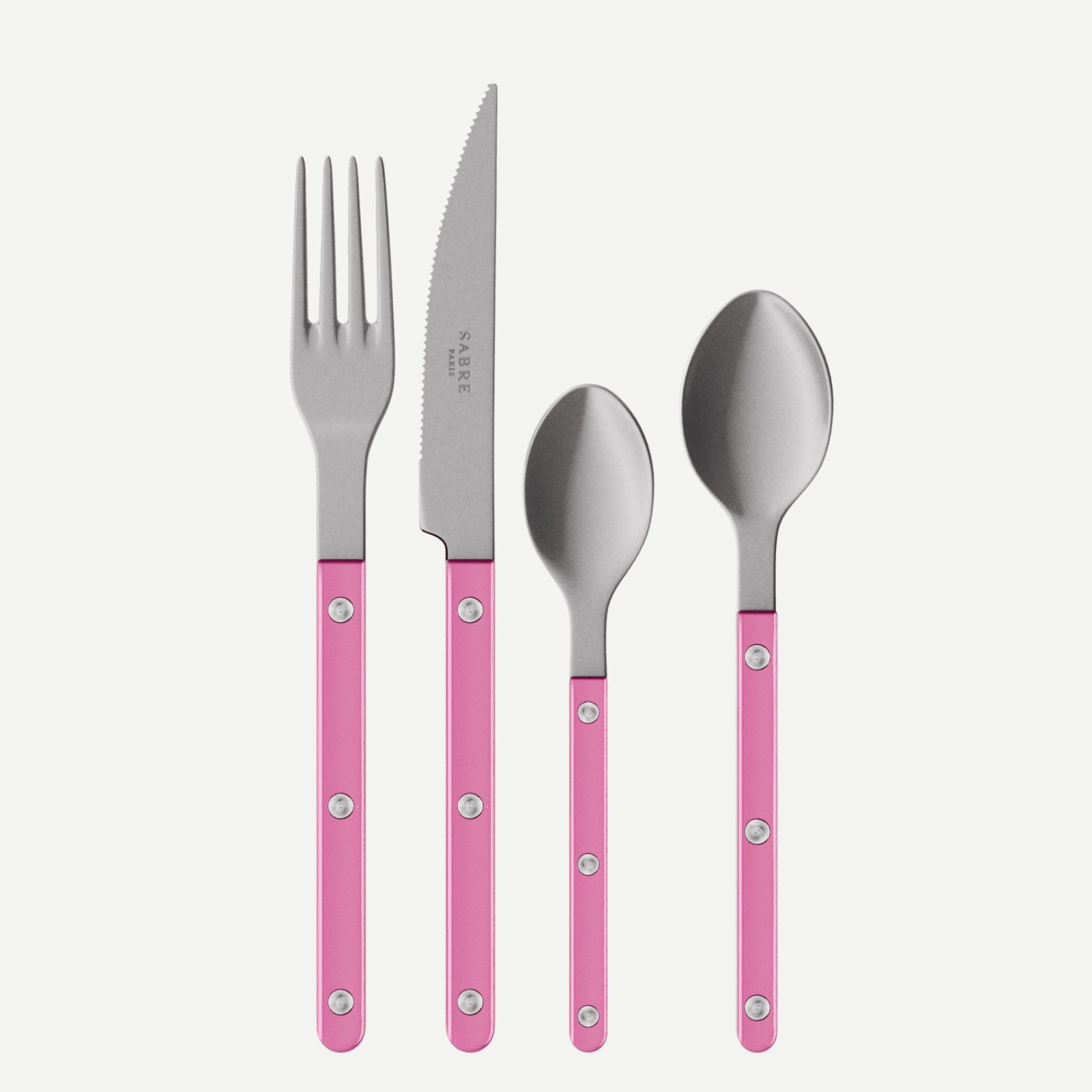 Bistrot Vintage Pearly, Pink - 4 pieces cutlery set