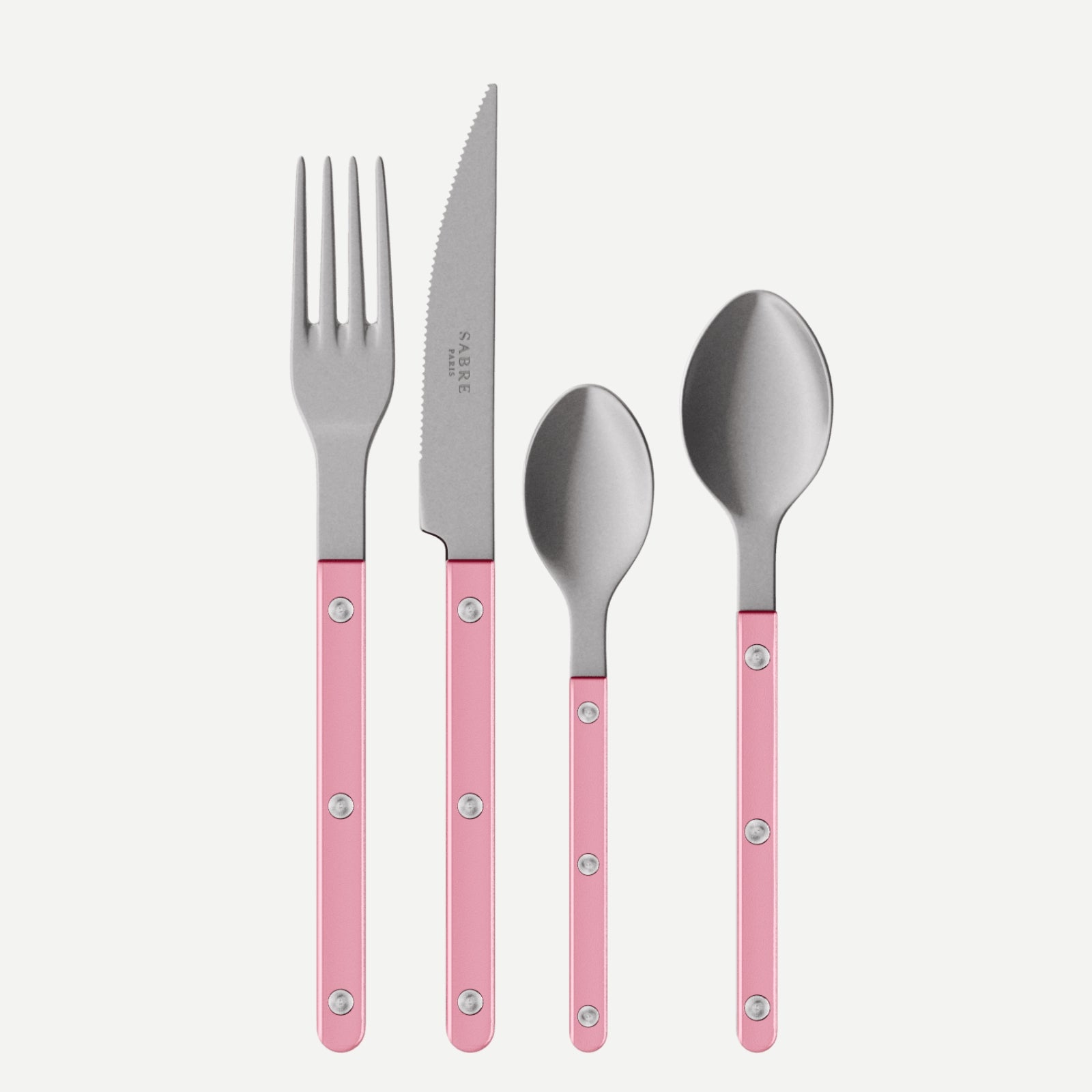 Bistrot Vintage Pearly, Soft pink - 4 pieces cutlery set